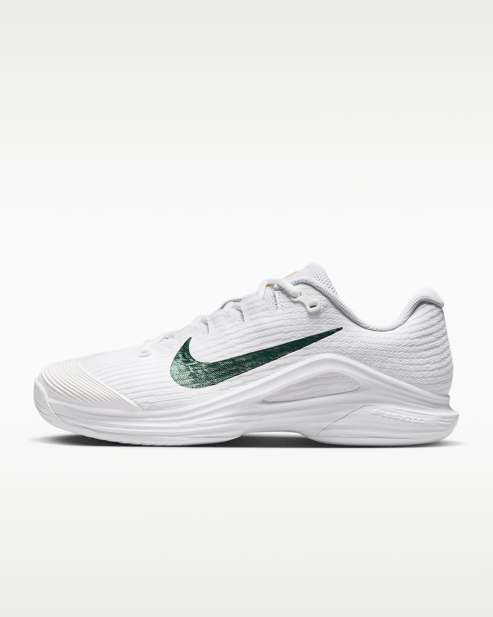 Nike Zoom Vapor 12 PRM 阿丽娜·萨巴伦卡同款女子硬地球场网球鞋 - 白色/大学金/大学红/峡谷绿