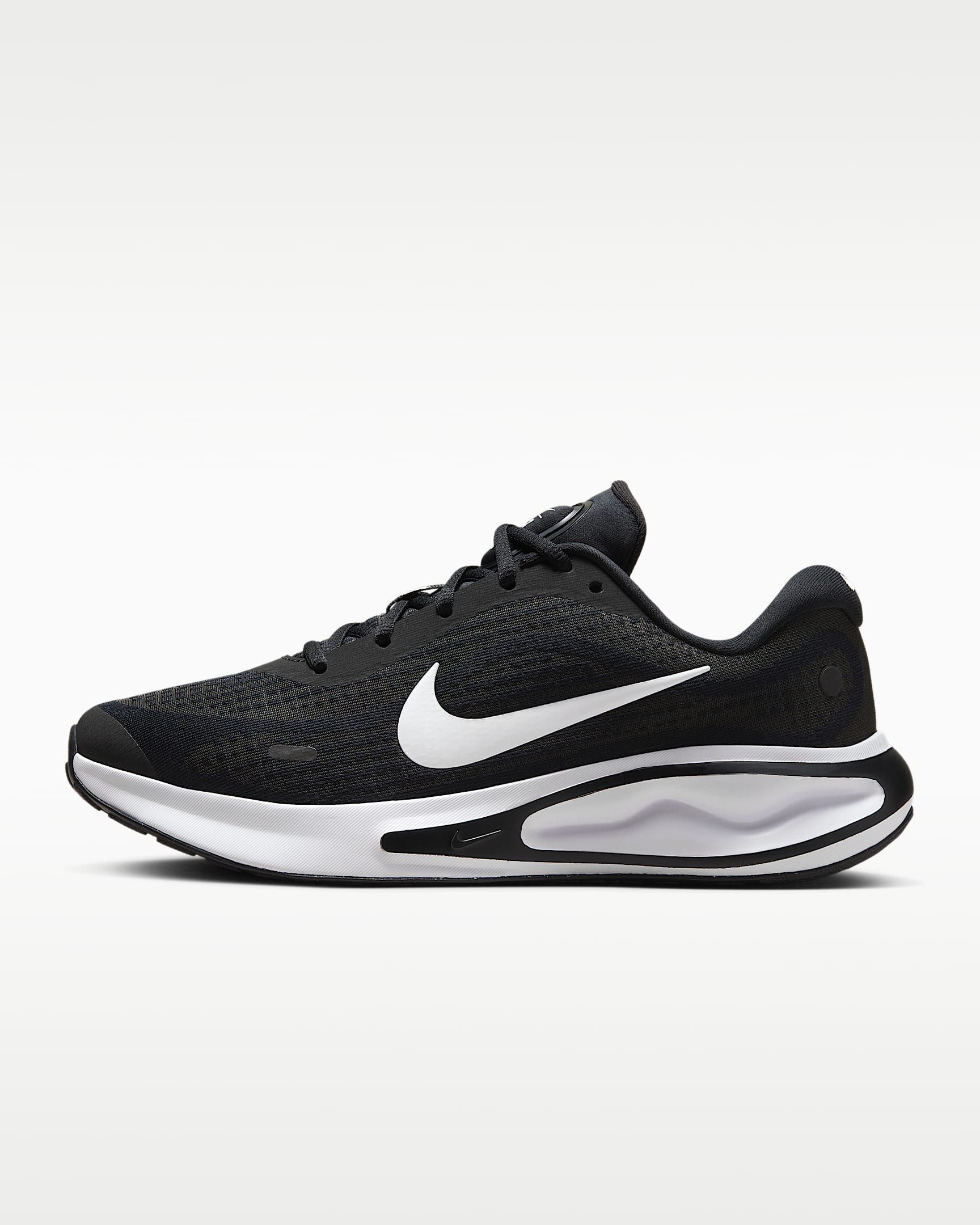 Nike Journey Run 女子公路跑步鞋 - 黑/白色