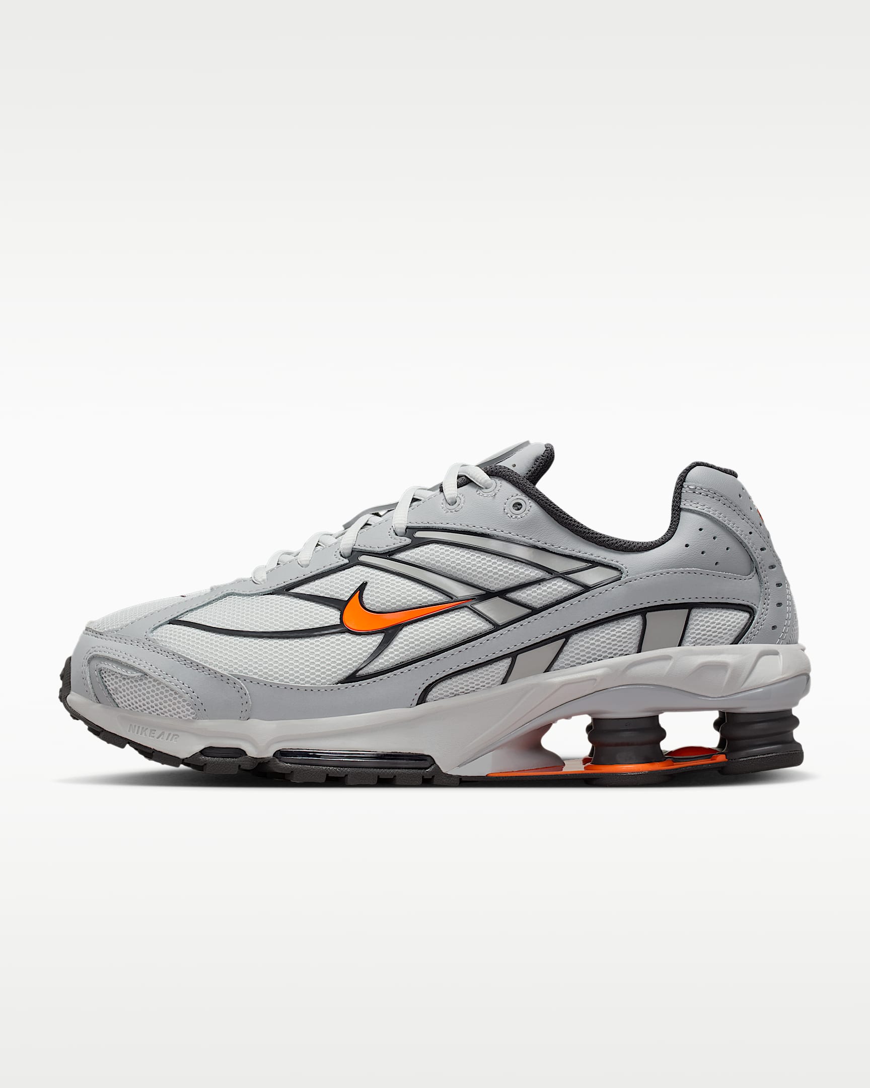 Nike Shox Ride 2 男子气柱运动鞋 - 尘光子色/浅烟灰/中灰/荷兰橙