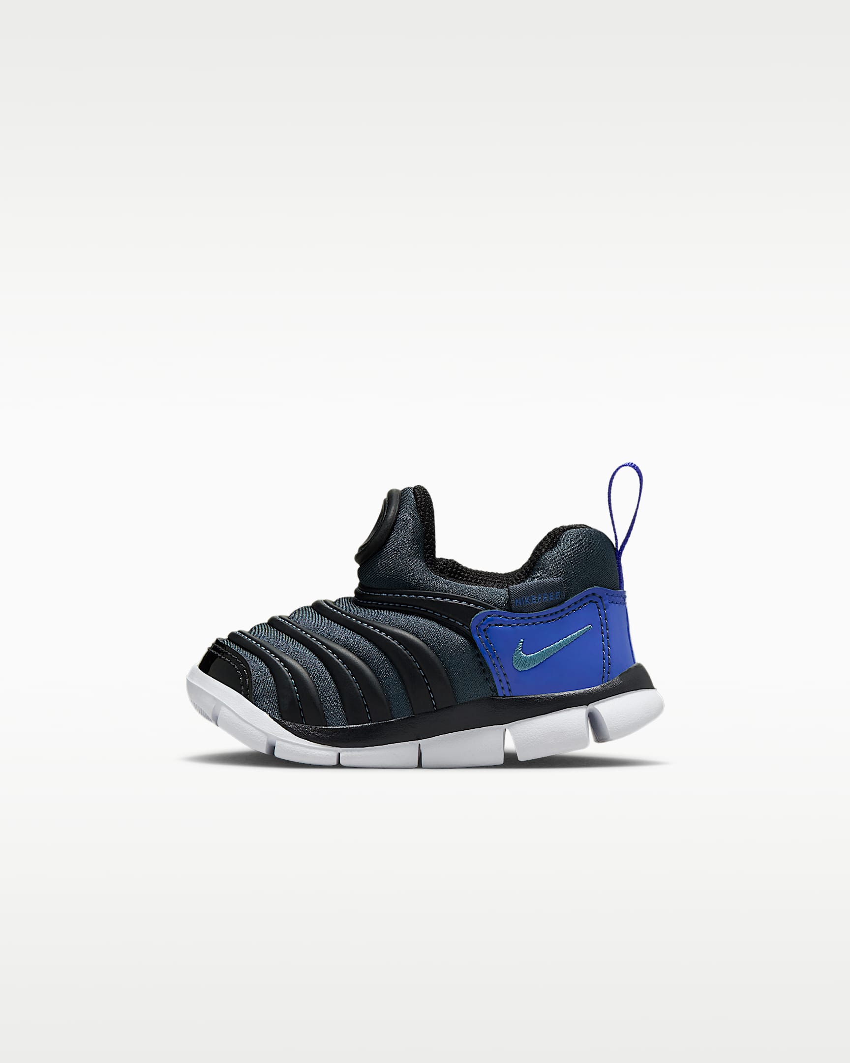 Nike Dynamo Free 耐克毛毛虫婴童易穿脱运动鞋 - 闪电蓝/宇宙蓝/黑/烟灰蓝