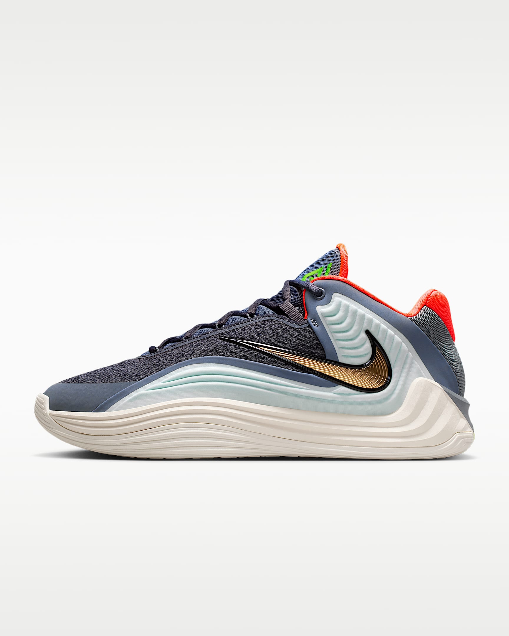 Giannis Freak 7 EP 耐克字母哥男子篮球鞋 - 冷灰/椰奶色/鲜橙红/金黄
