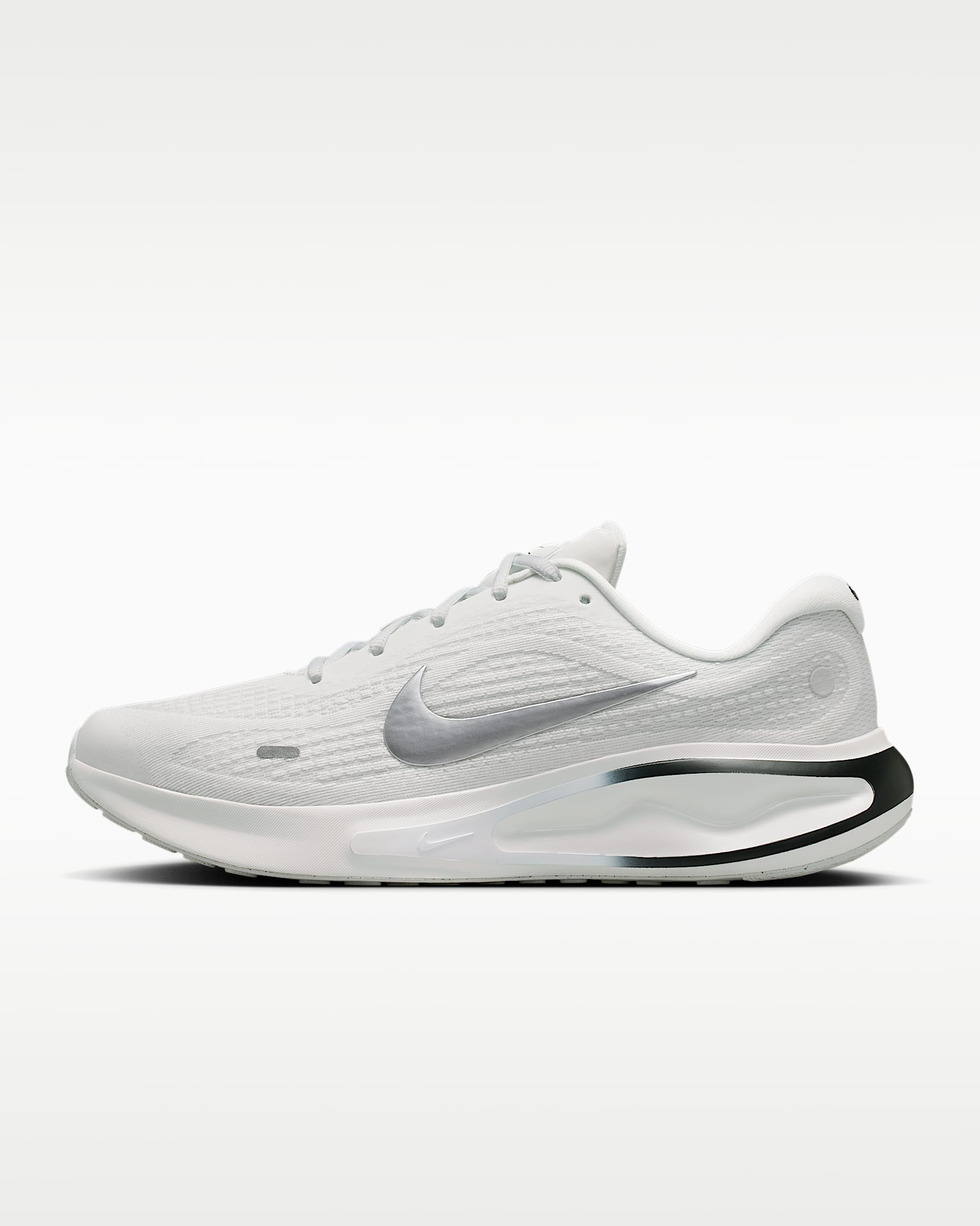 Nike Journey Run 男子透气公路跑步鞋 - 山峰白/黑/白色/金属银