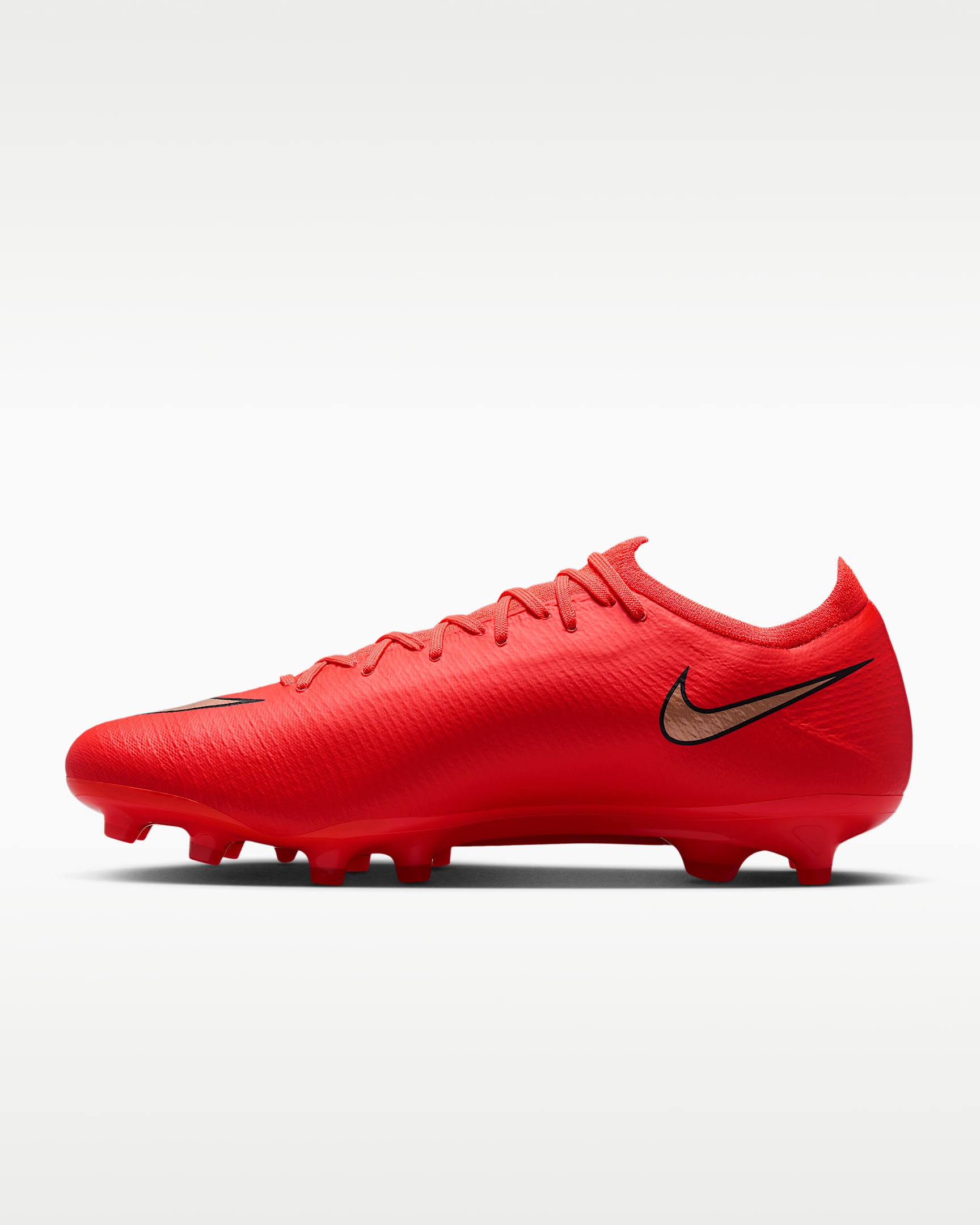 Nike Mercurial Vapor 17 Pro 耐克刺客系列男/女 AG 人造草地低帮足球鞋 - 亮深红/朦胧金