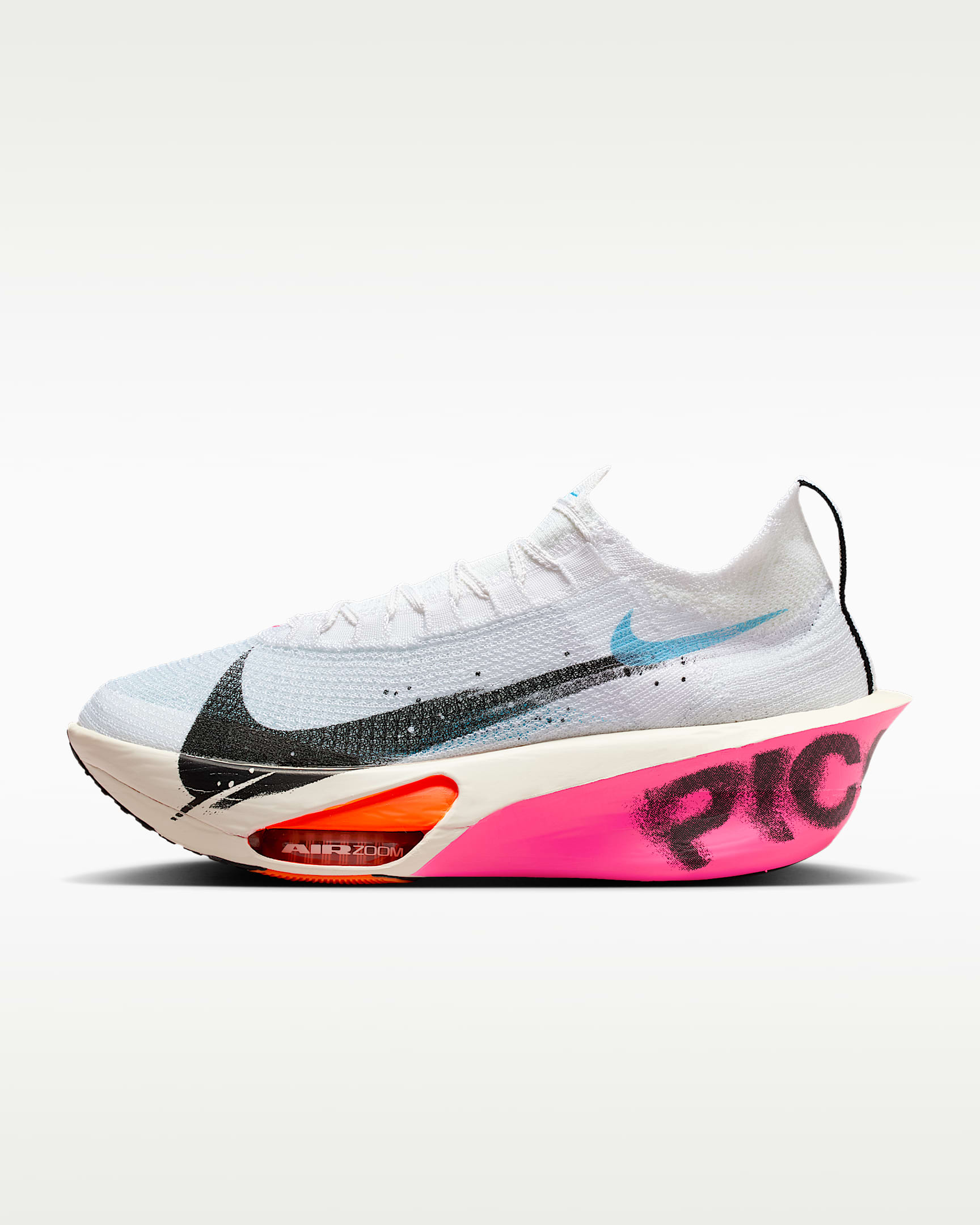 Nike Alphafly 3 男子公路竞速跑步鞋 - 白色/珍珠灰/橙红/黑