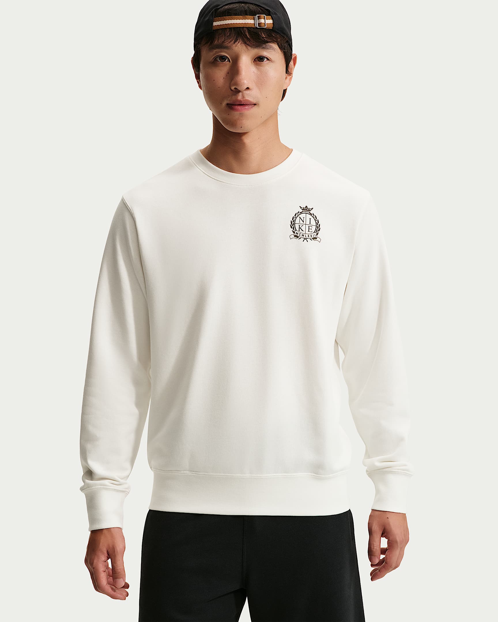 Nike Sportswear Club 男子法式毛圈圆领上衣 - 帆白