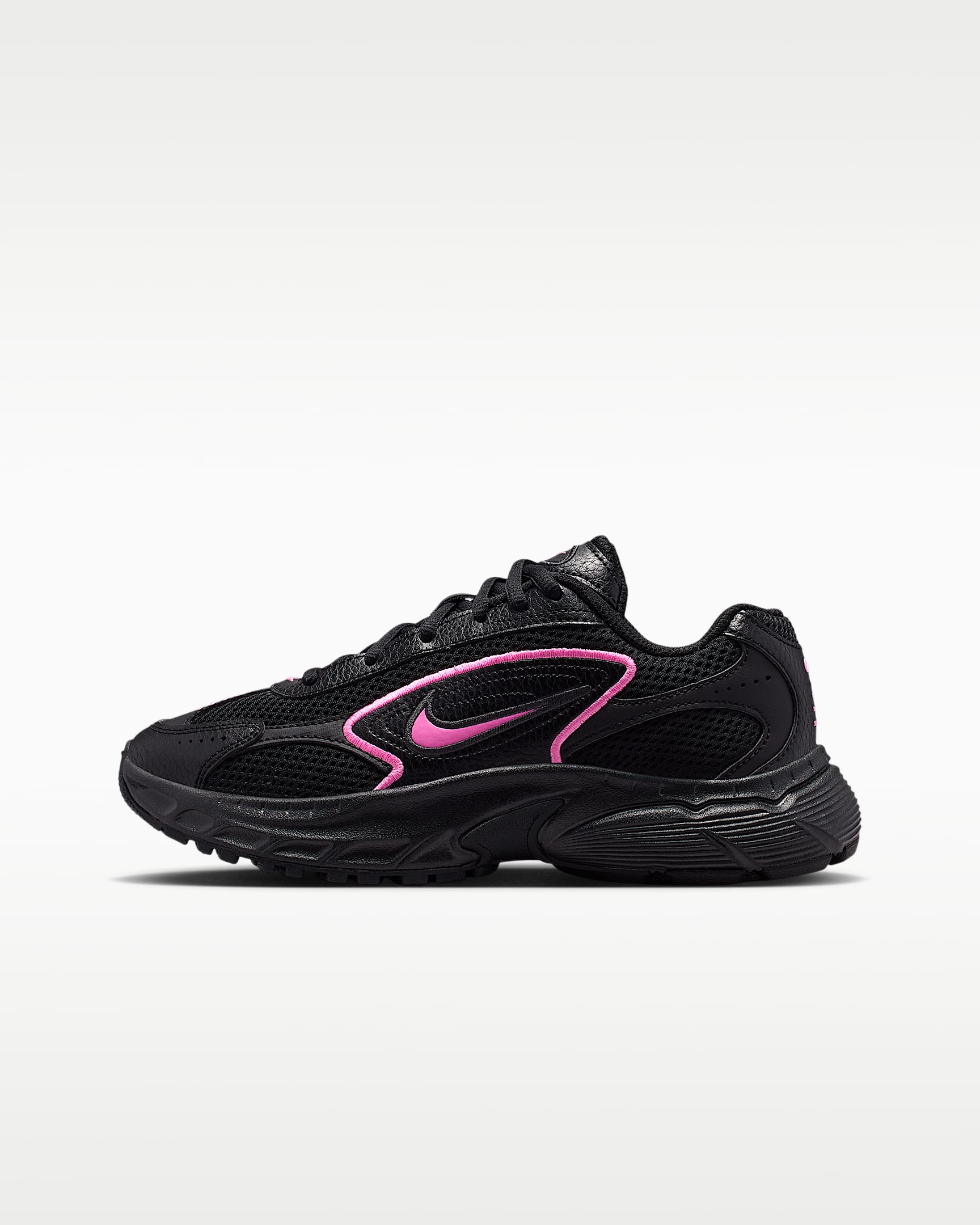Nike Stratos Shift 2000 大童运动鞋 - 黑/暗烟灰/俏皮粉