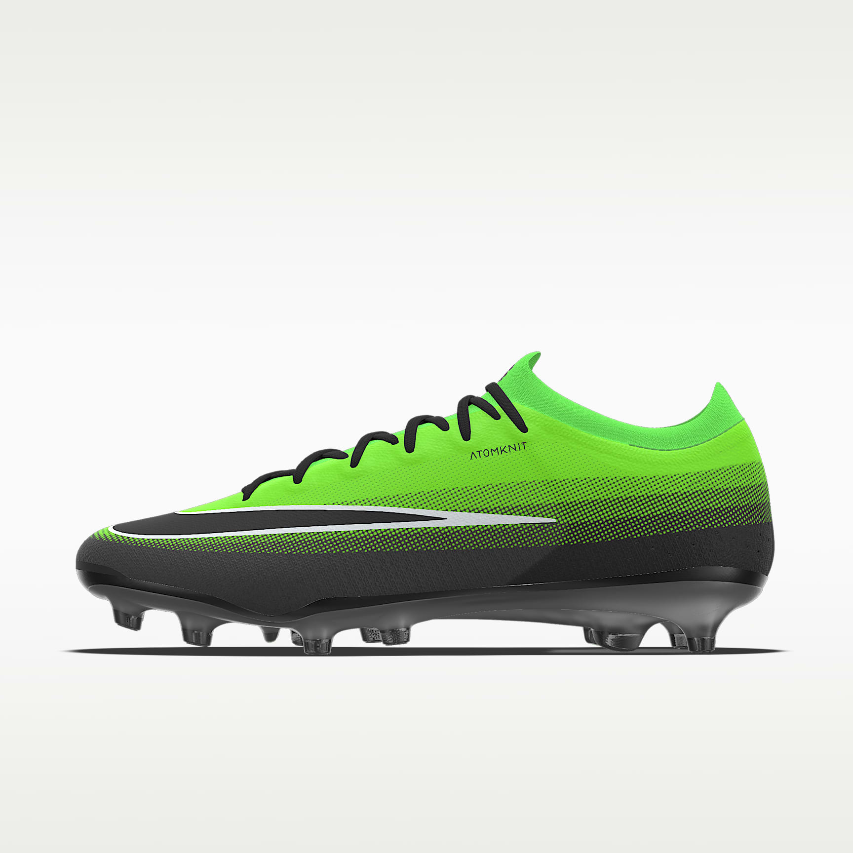 Nike Mercurial Vapor 17 Elite By You 专属定制 AG 人造草地低帮足球鞋 - 冲击绿/黑