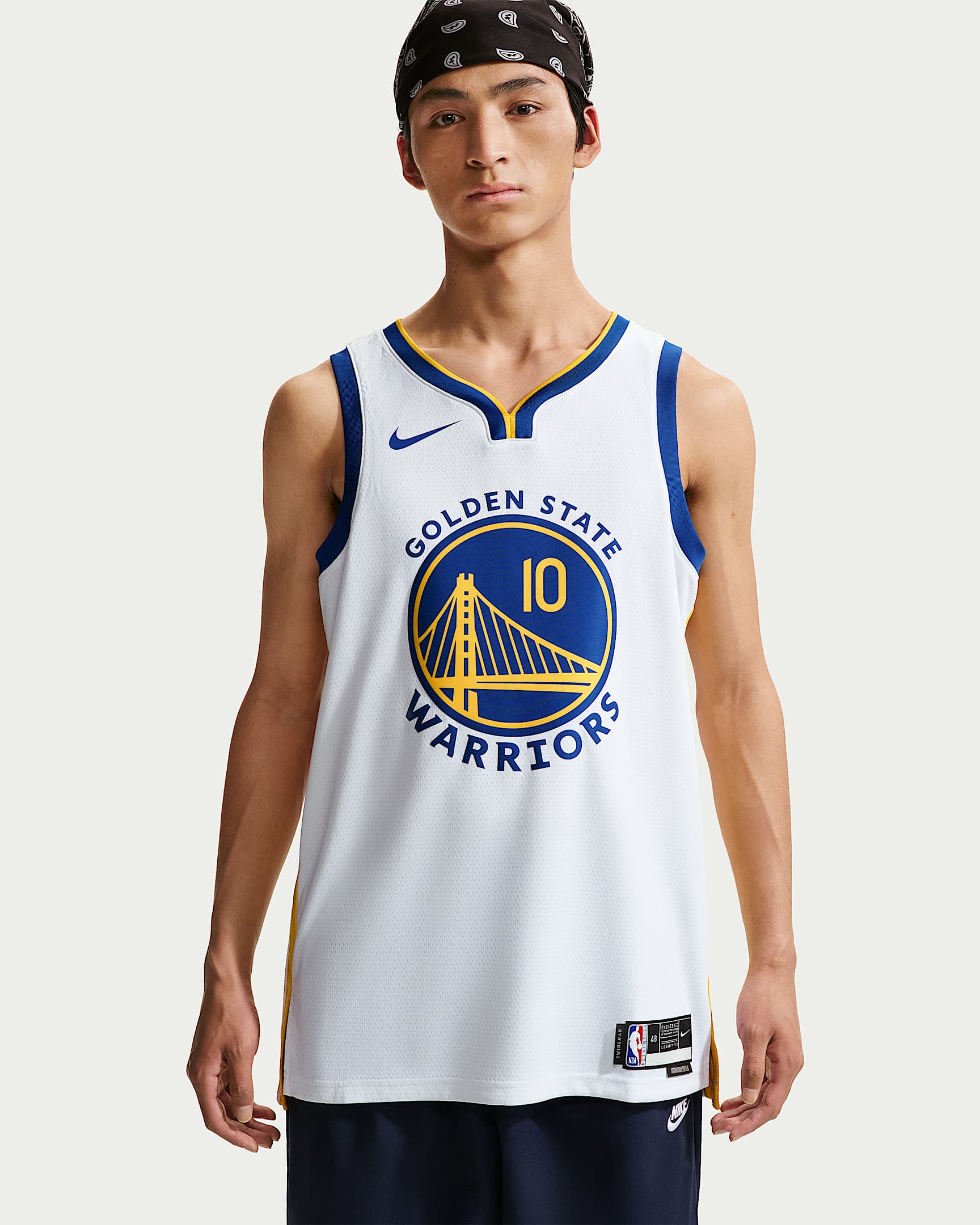 金州勇士队 Association Edition Nike Dri-FIT NBA Swingman Jersey 男子速干球衣 - 白色
