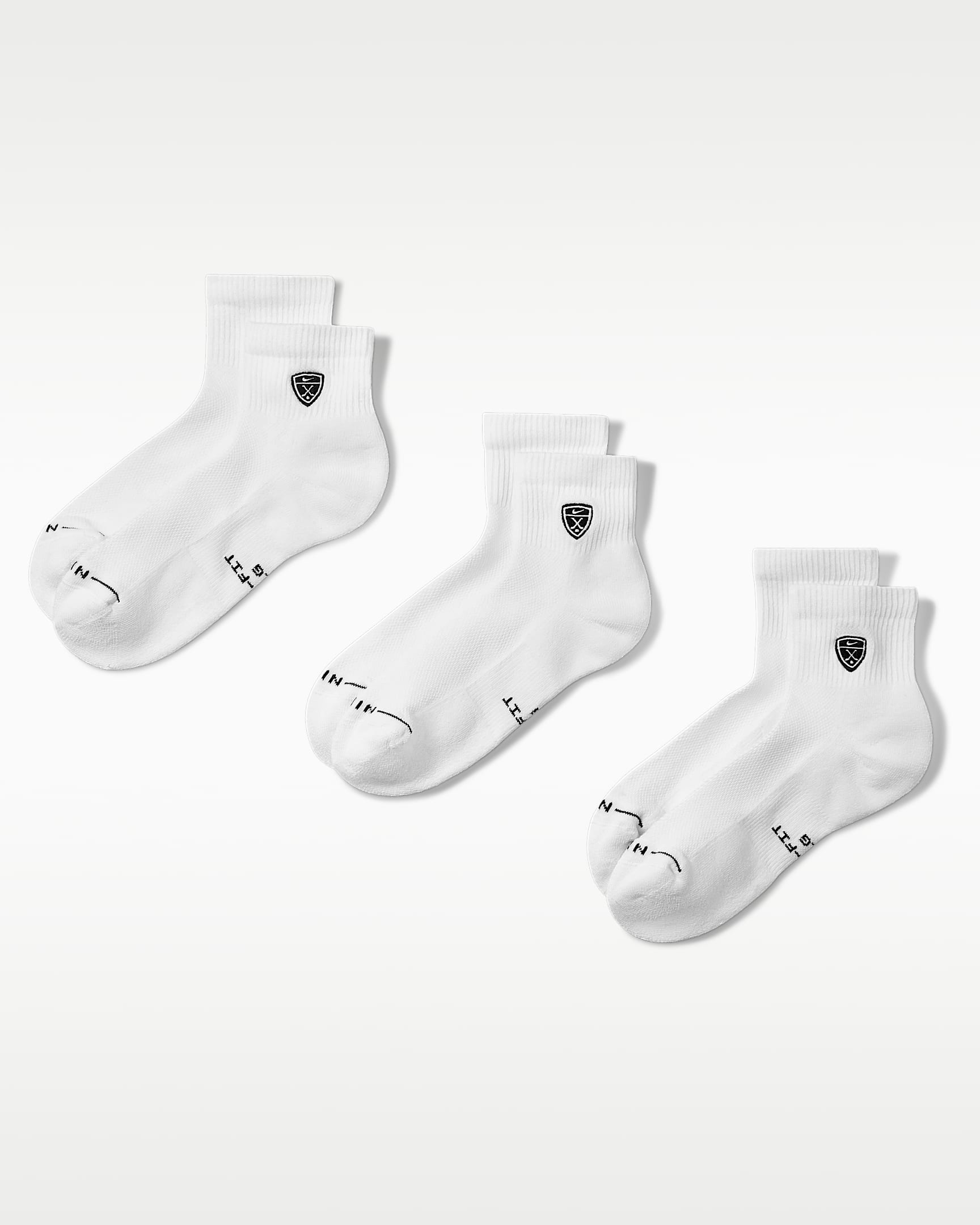 Nike Everyday Elevated 速干高尔夫运动短袜(3 双) - 多色