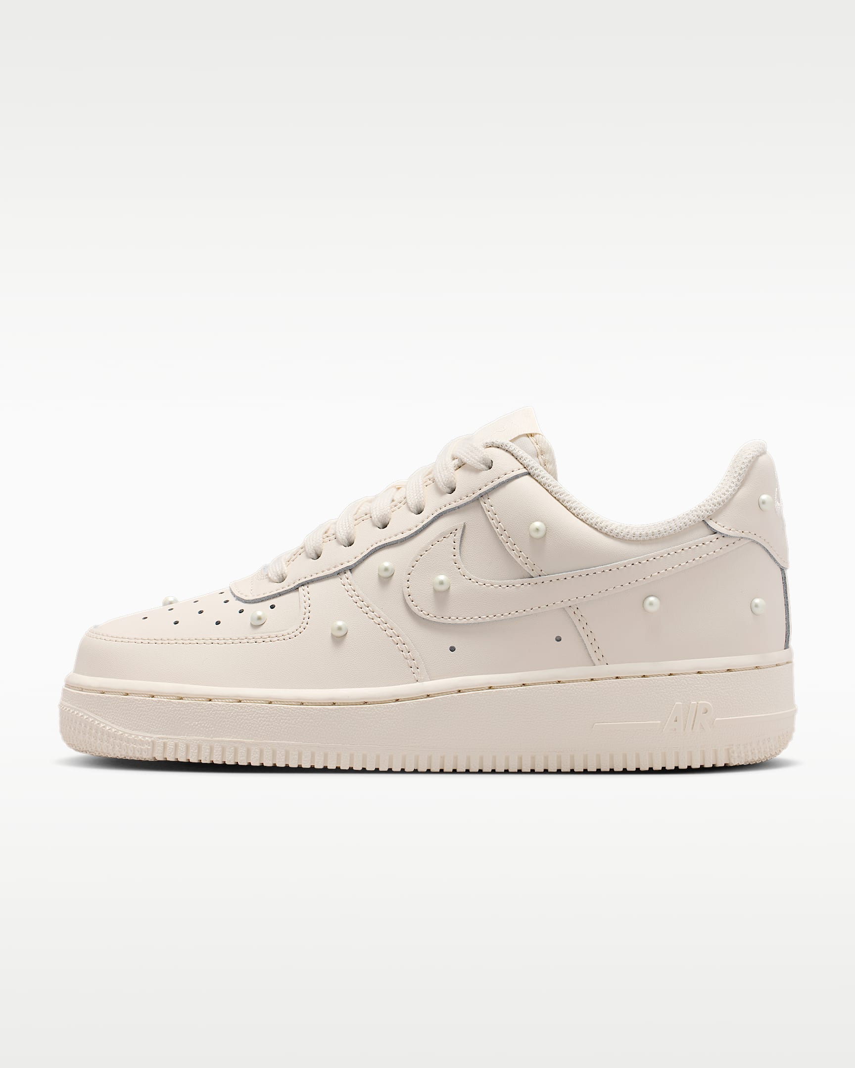 Nike Air Force 1 '07 SE 女子空军一号运动鞋 - 粉白/金属山峰白/粉白