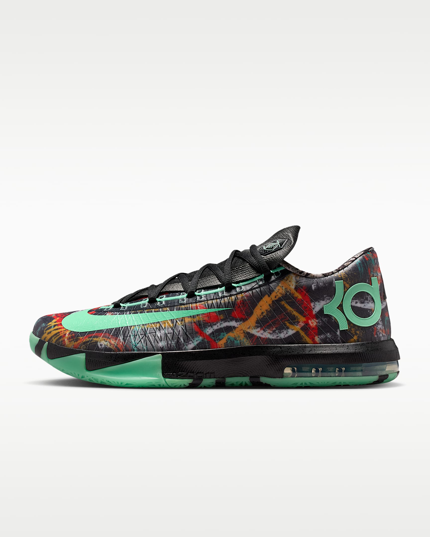 Nike Zoom KD 6 杜兰特男子运动鞋 - 多色/黑/光辉绿