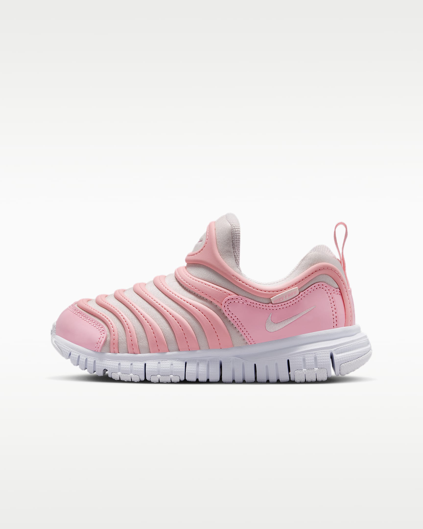Nike Dynamo Free 耐克毛毛虫幼童易穿脱运动鞋 - 中柔粉/白色/珍珠粉