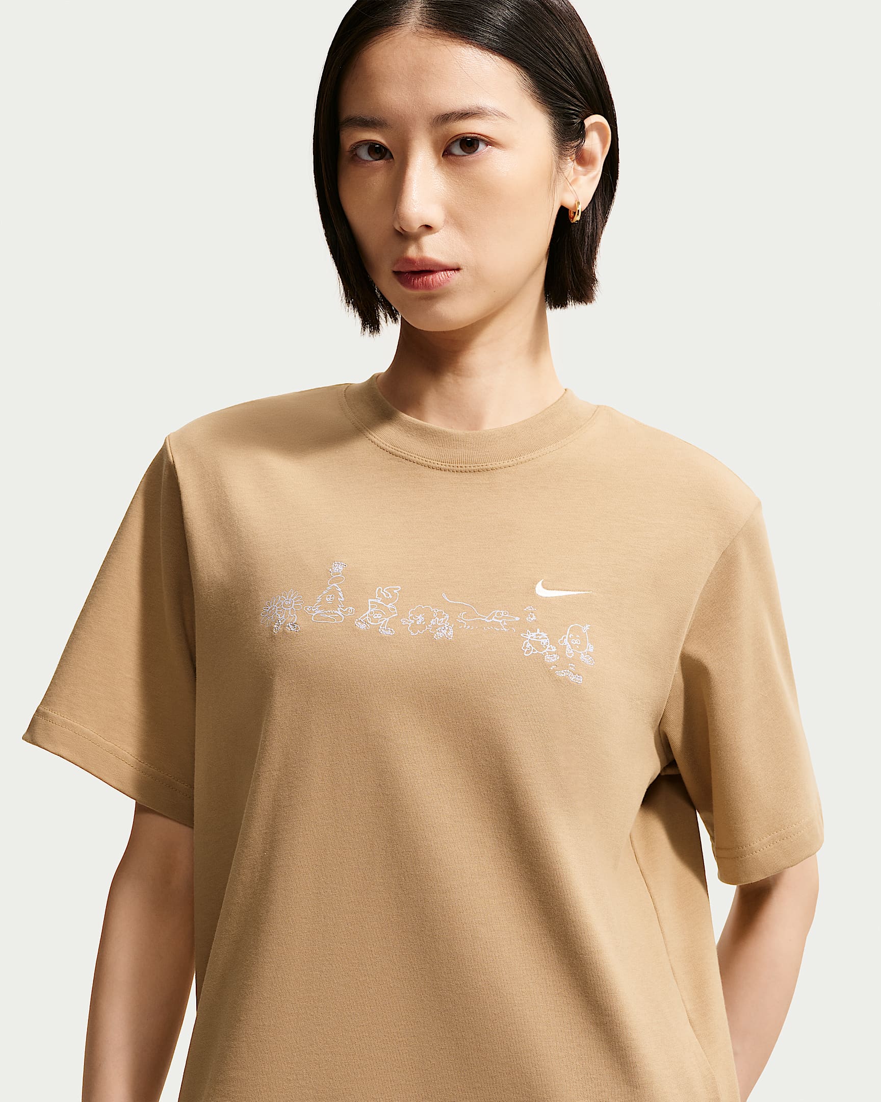 Nike Sportswear 女子短袖T恤 - 英国卡其