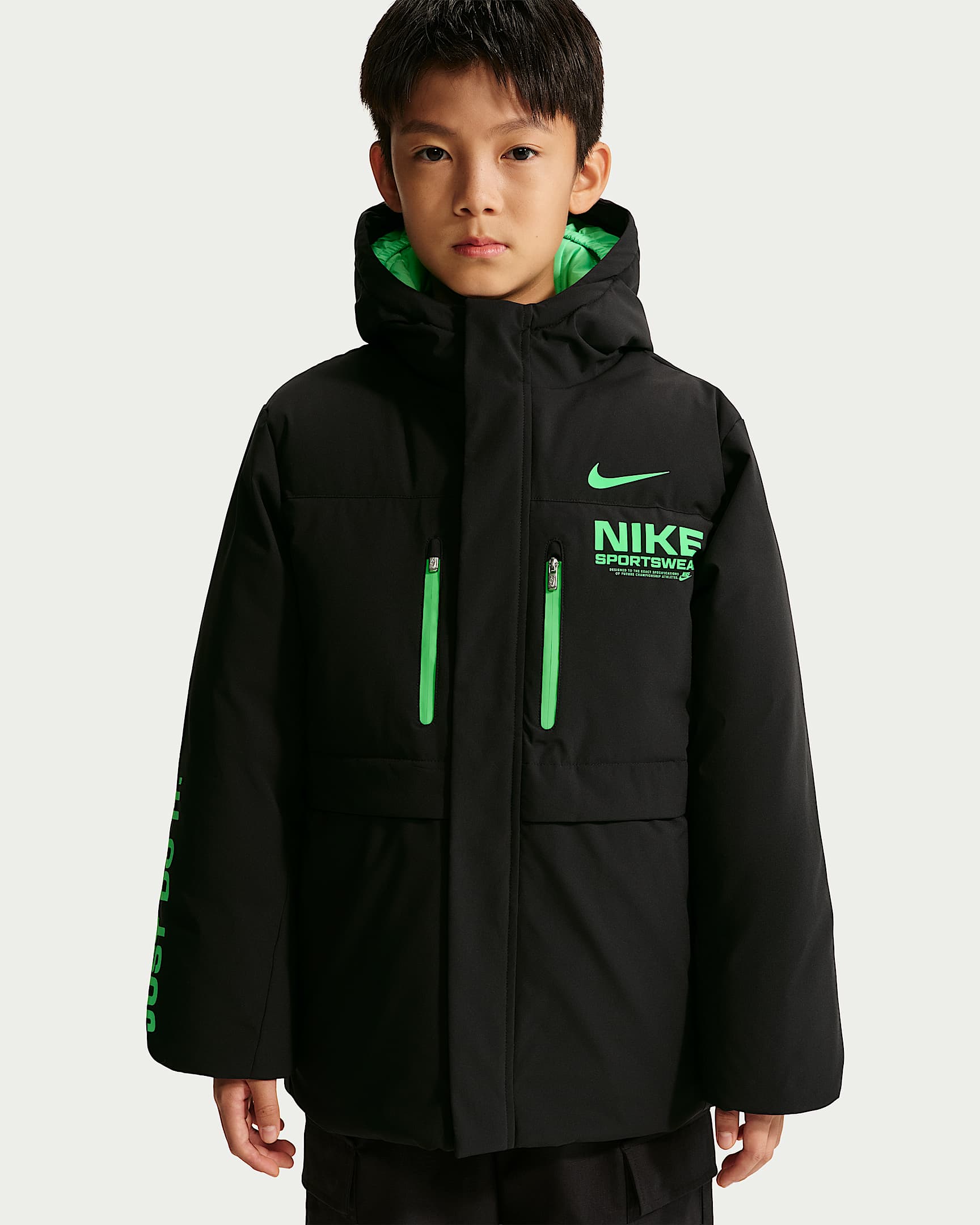 Nike 大童羽绒夹克 - 黑