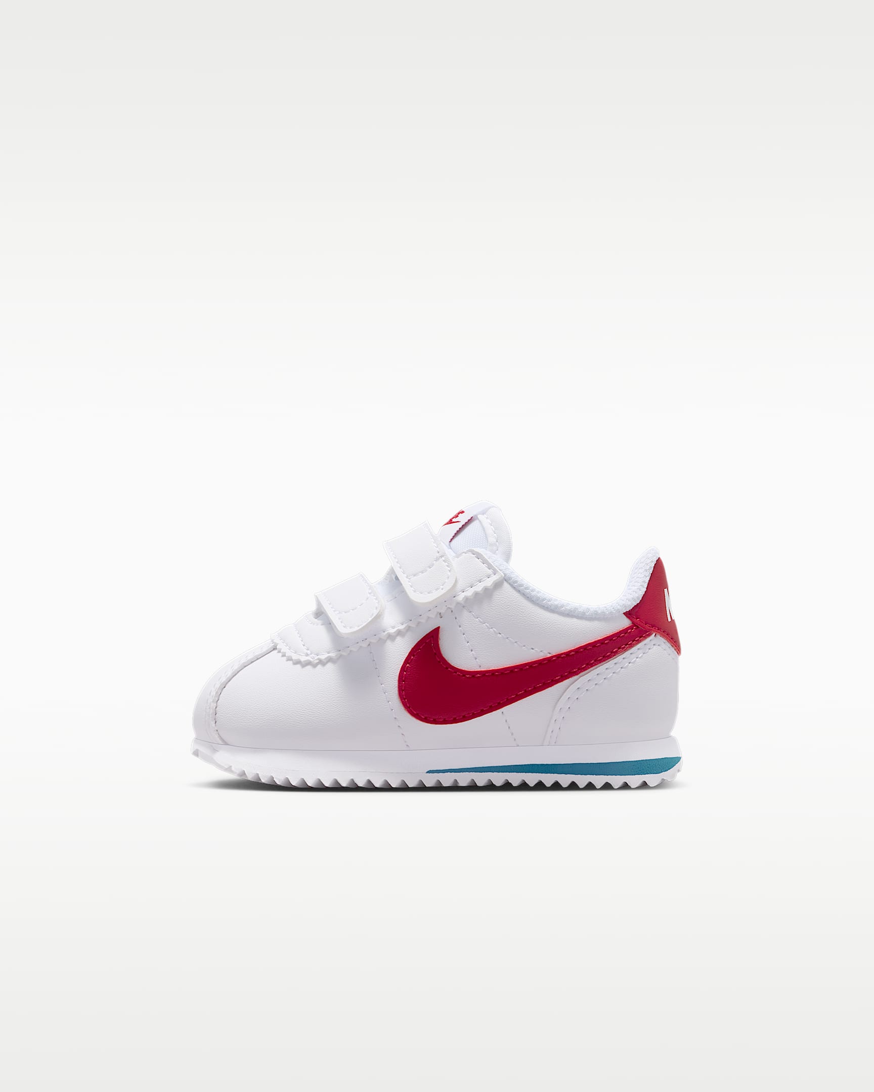 Nike Cortez 婴童运动鞋 - 白色/校园蓝/校园红