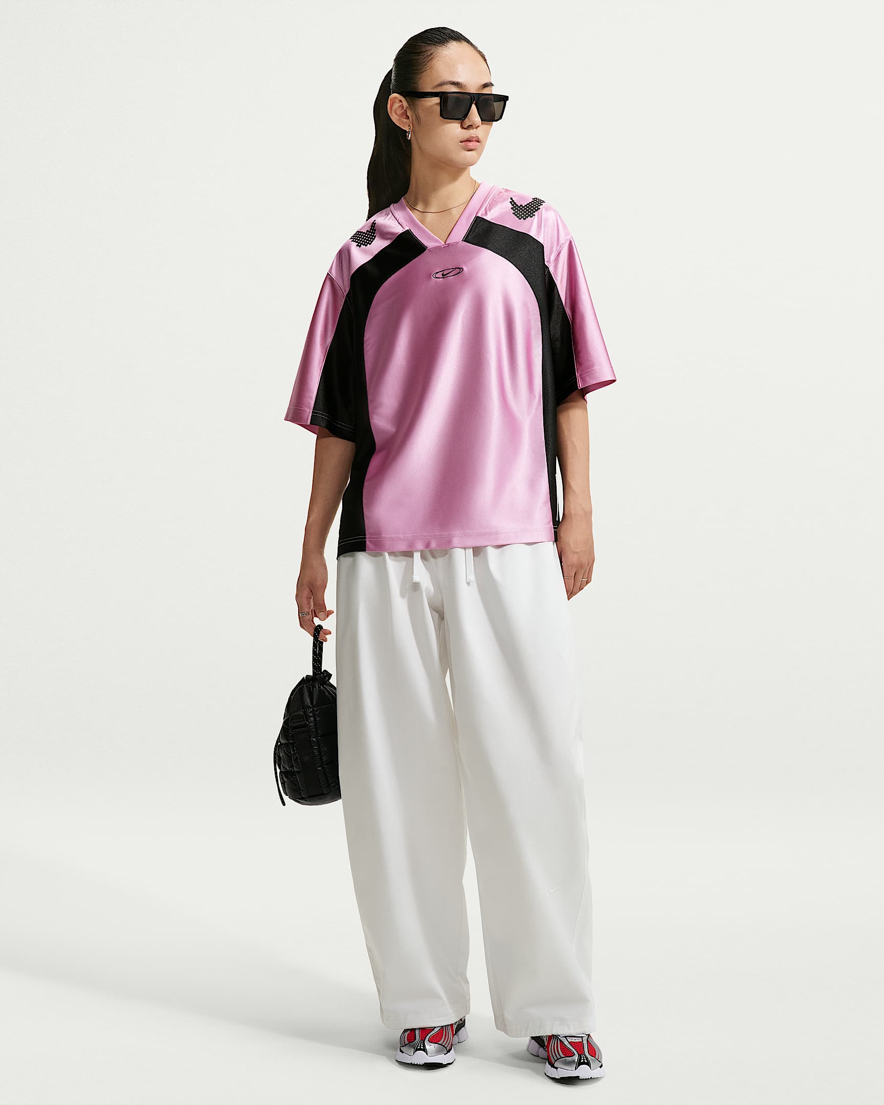 Nike Sportswear 女子 Oversize 风低腰百搭长裤 - 白色/白色