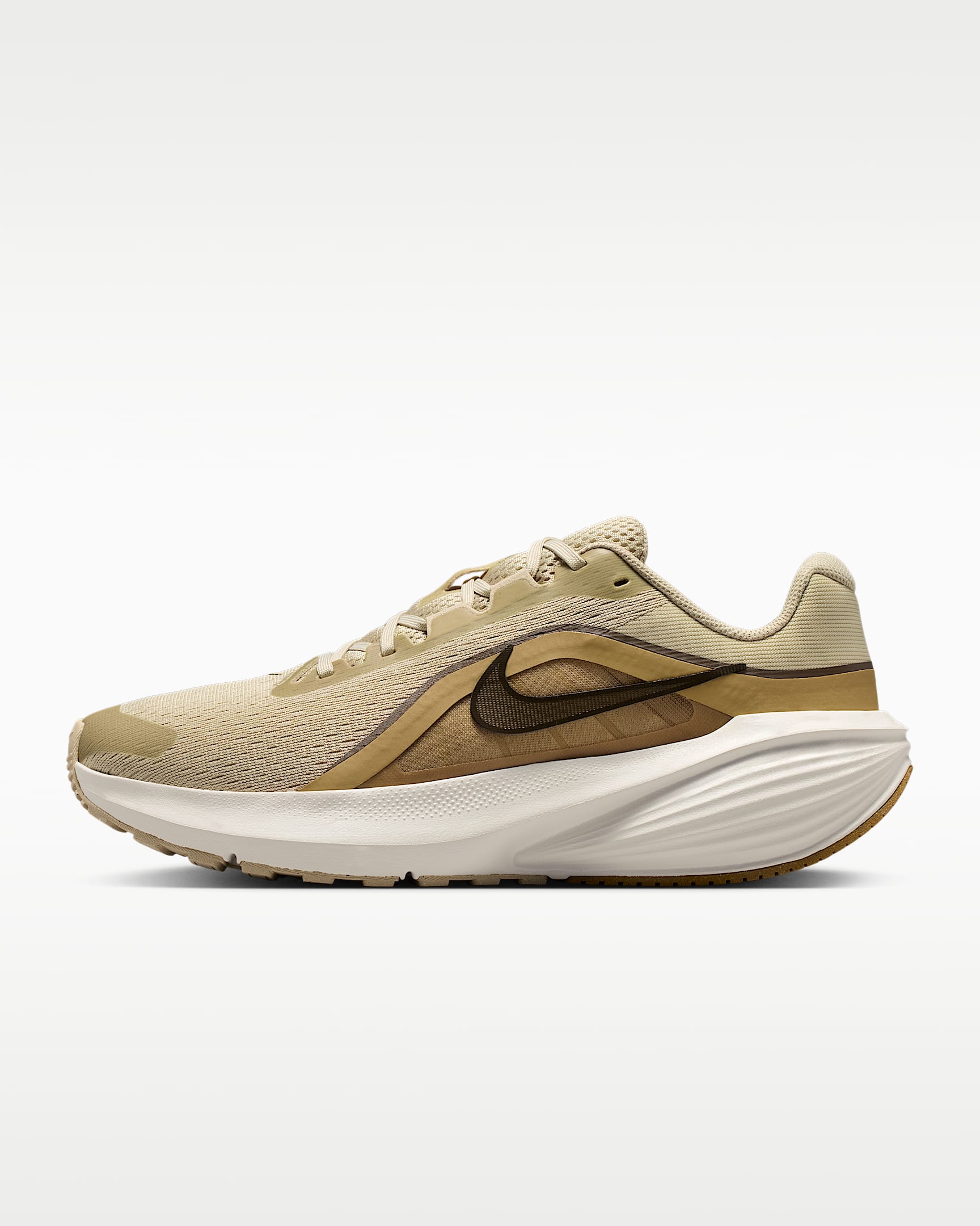 Nike Downshifter 14 男子公路跑步鞋 - 沙漠卡其/帆白/榛果褐/暗褐