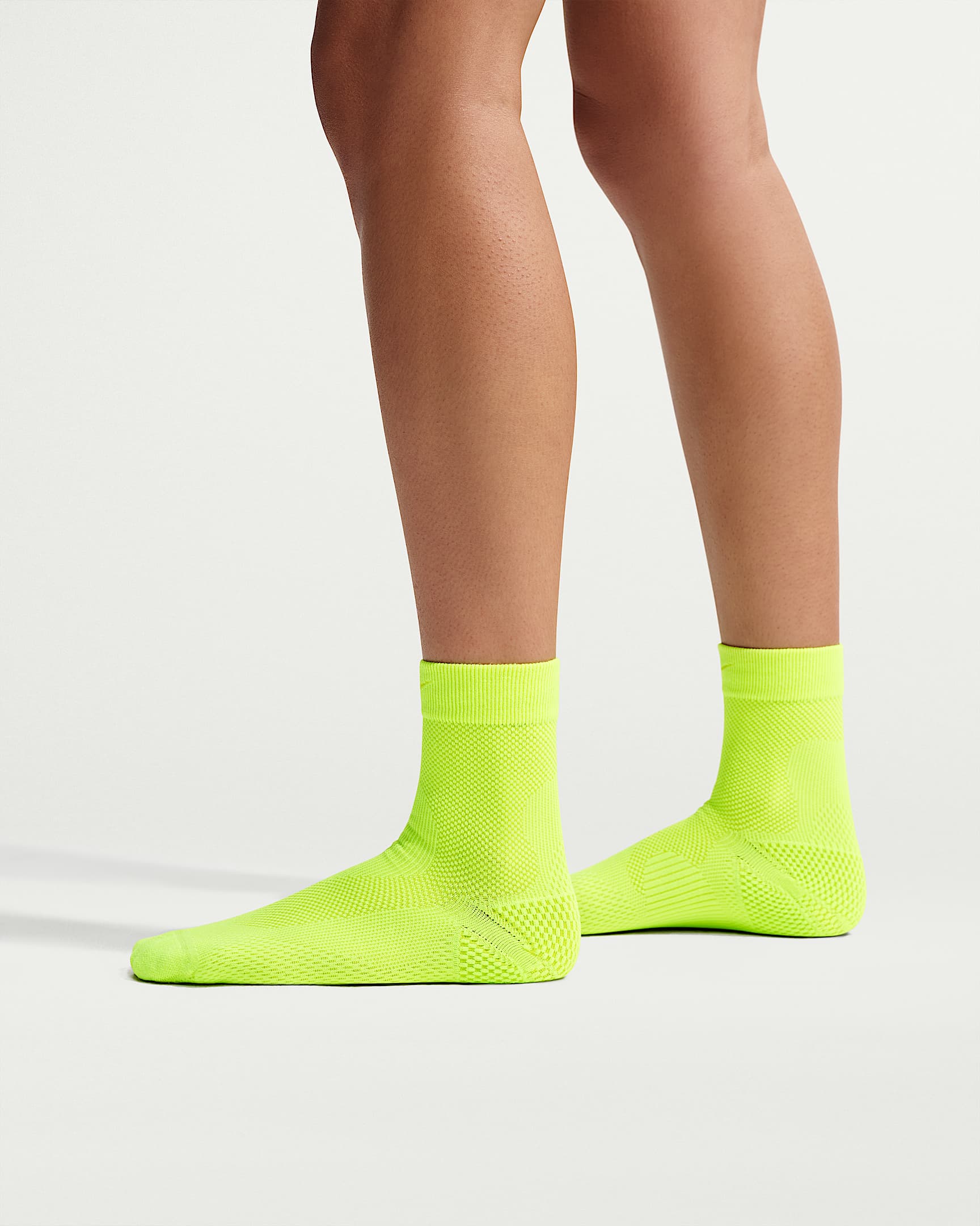 Nike Run Lightweight Micro-Crew 速干跑步短袜（1 双） - 荧光黄/仙人掌绿/黑/仙人掌绿