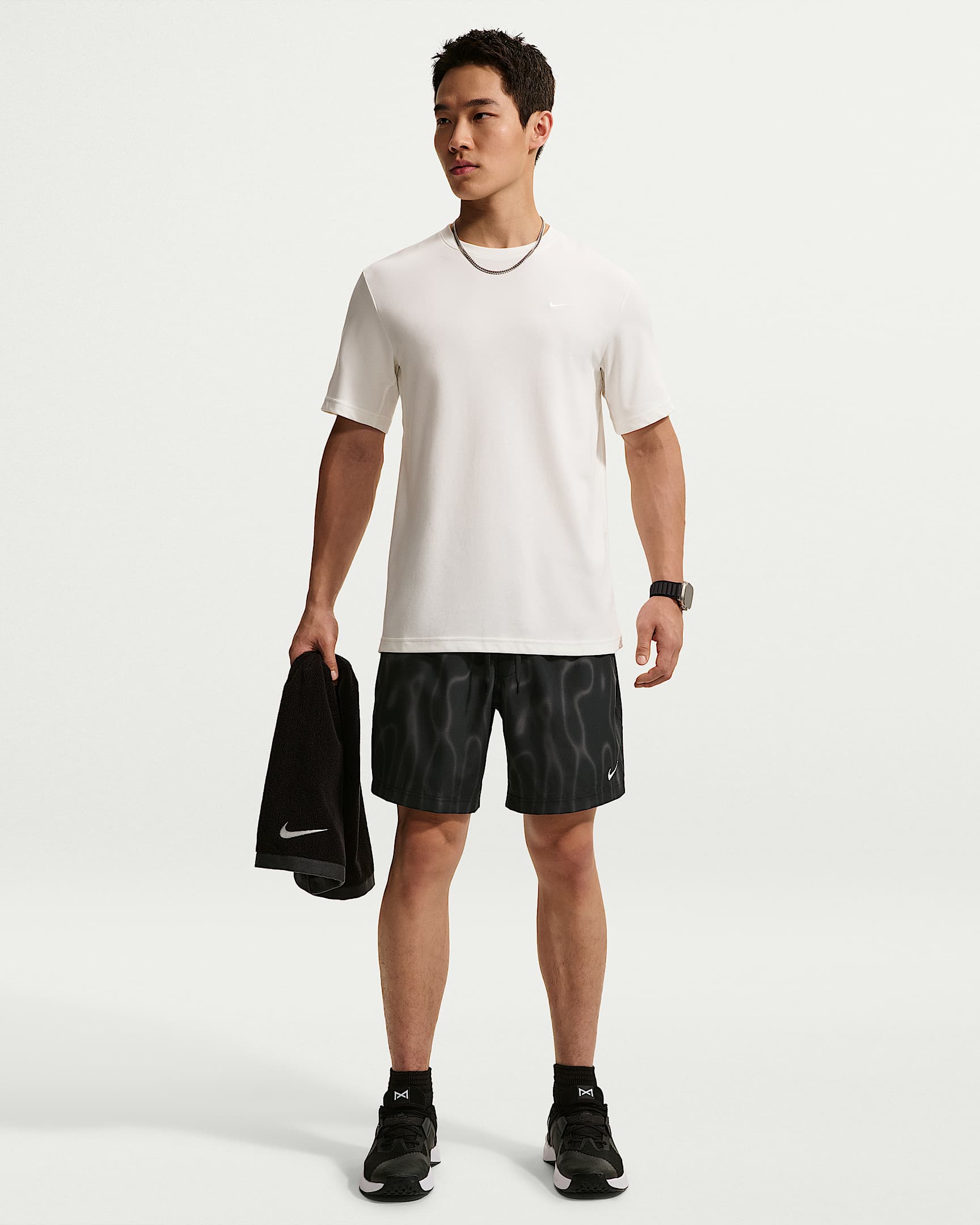 Nike Form Dri-FIT 男子速干百搭短裤 - 黑/白色