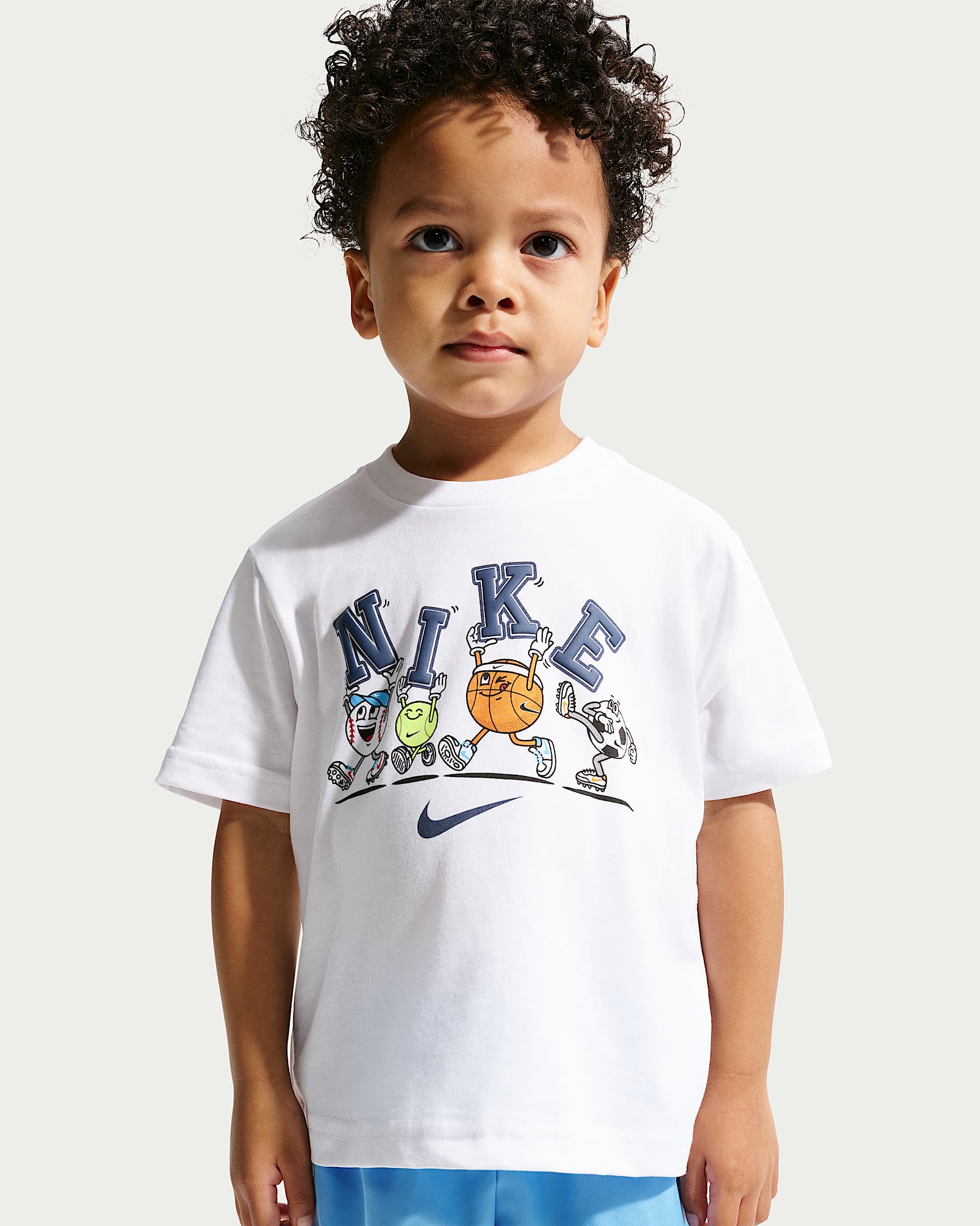 Nike Multi Sports Ball 婴童T恤 - 白色
