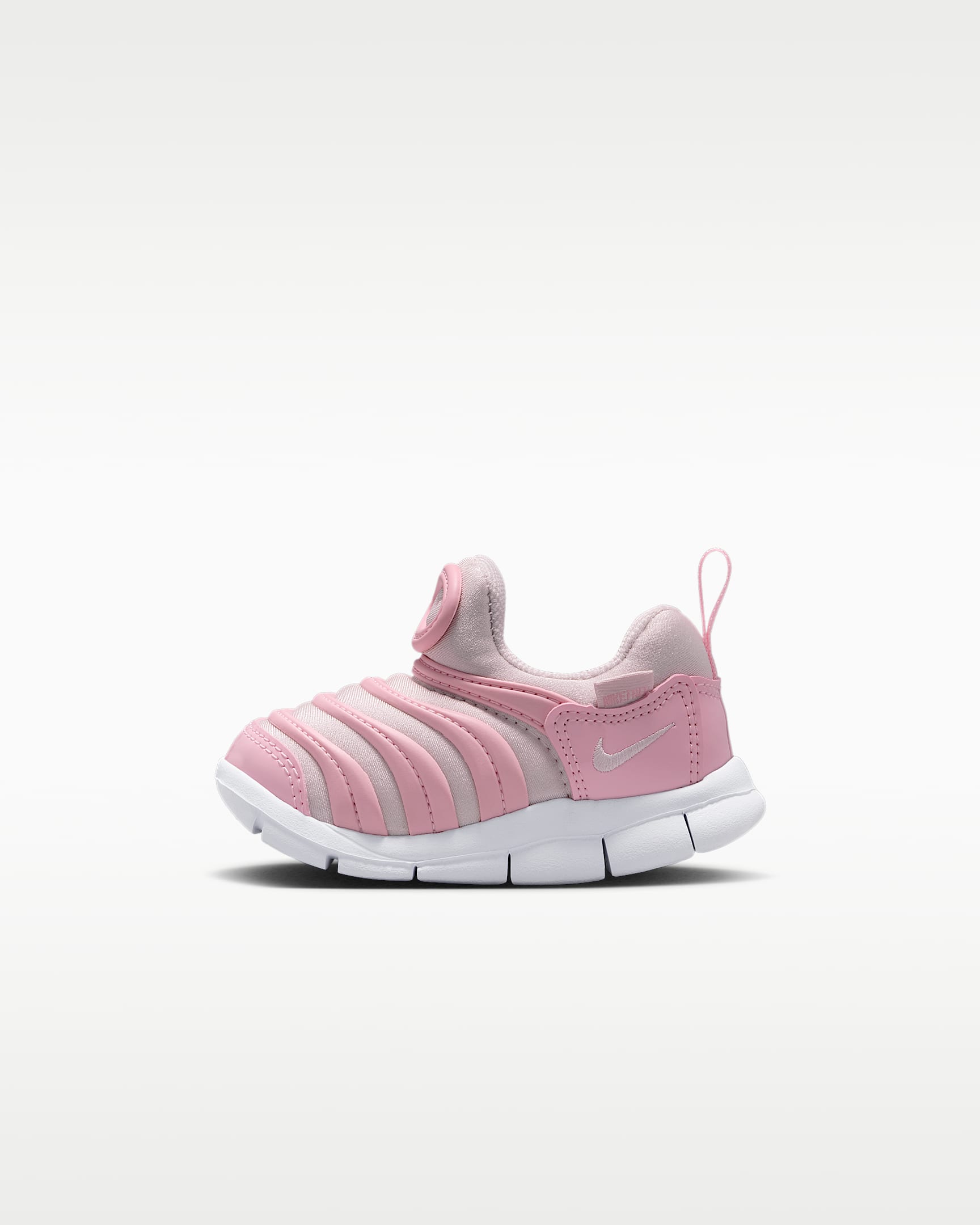 Nike Dynamo Free 耐克毛毛虫婴童易穿脱运动鞋 - 中柔粉/白色/珍珠粉