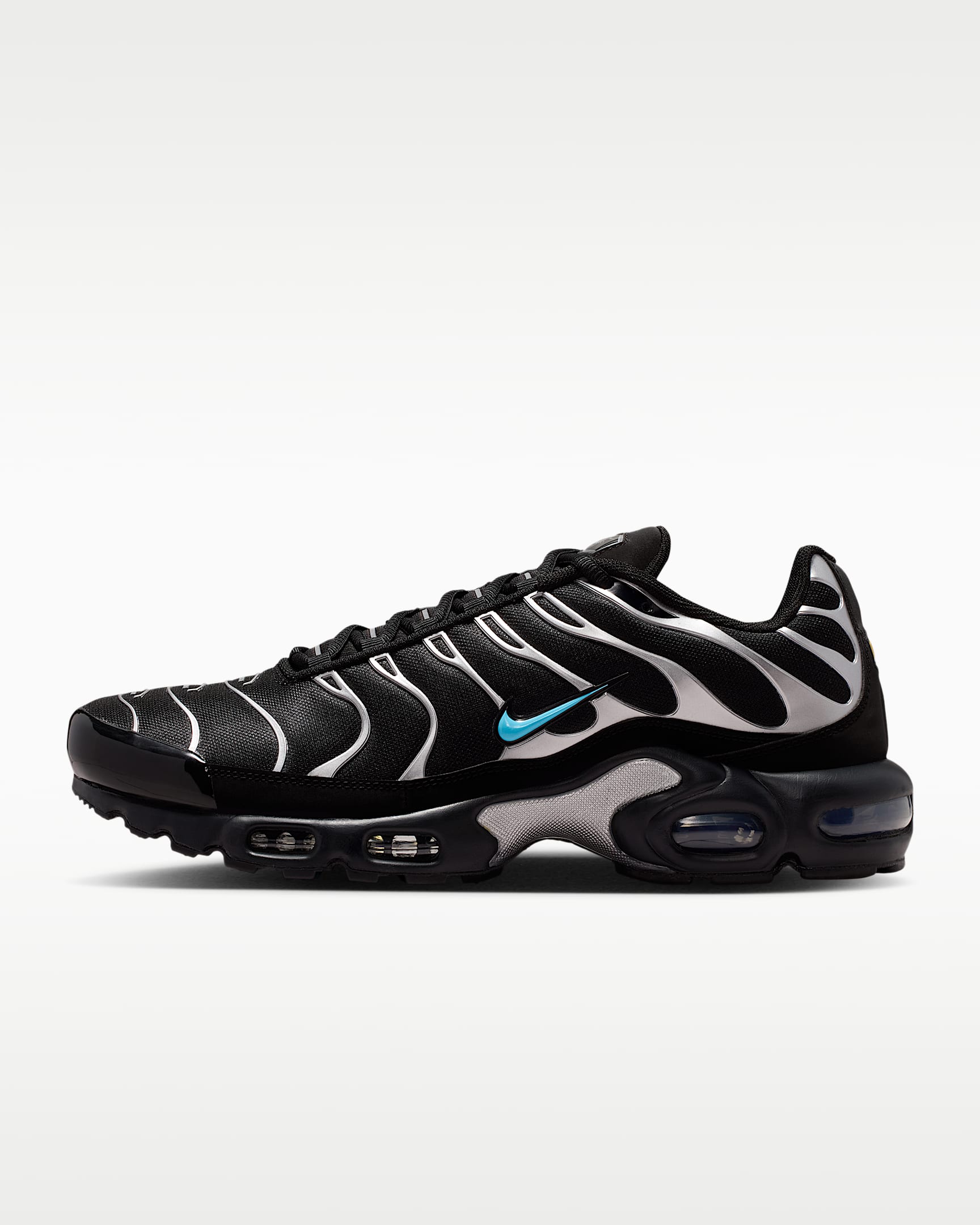 Nike Air Max Plus Premium "Scorpion" 男子运动鞋 - 黑/金属铬色/伽马蓝