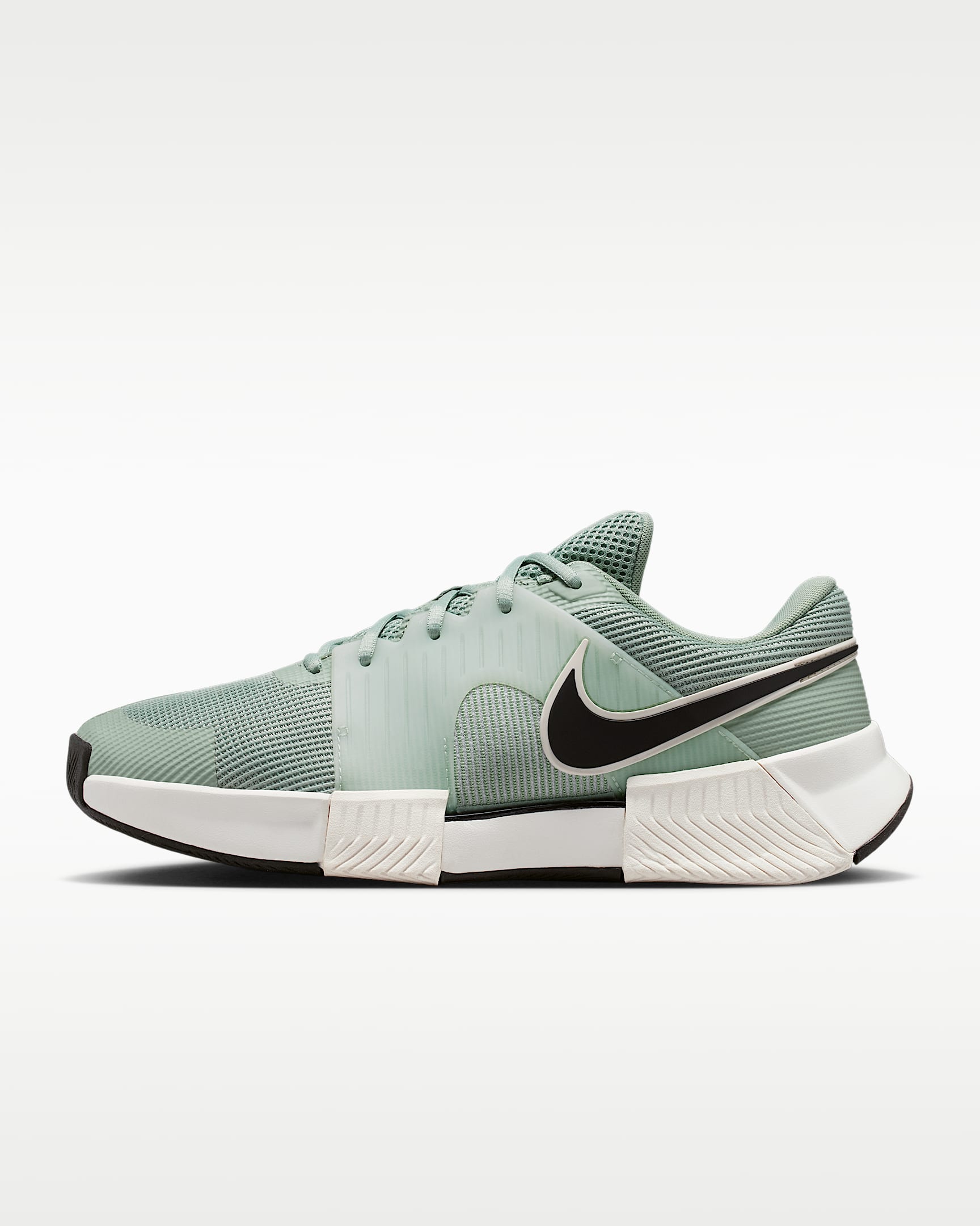Nike GP Challenge 1.5 男子硬地球场网球鞋 - 温和灰绿/浅银/白色/黑