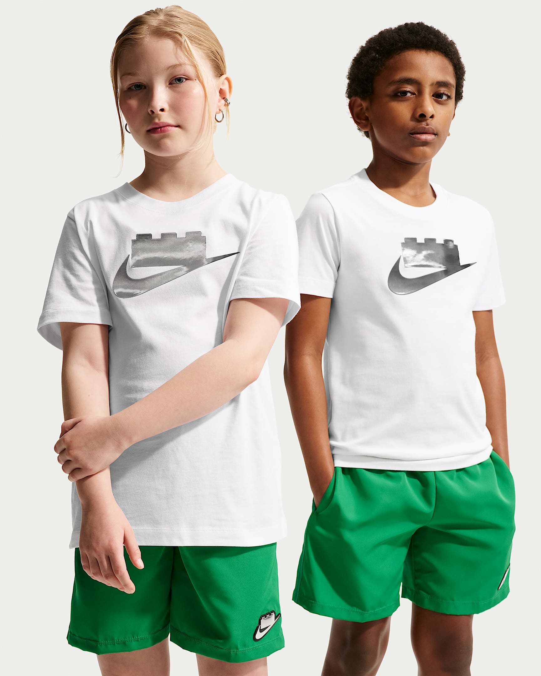 Nike x LEGO® Collection 大童短袖T恤 - 白色