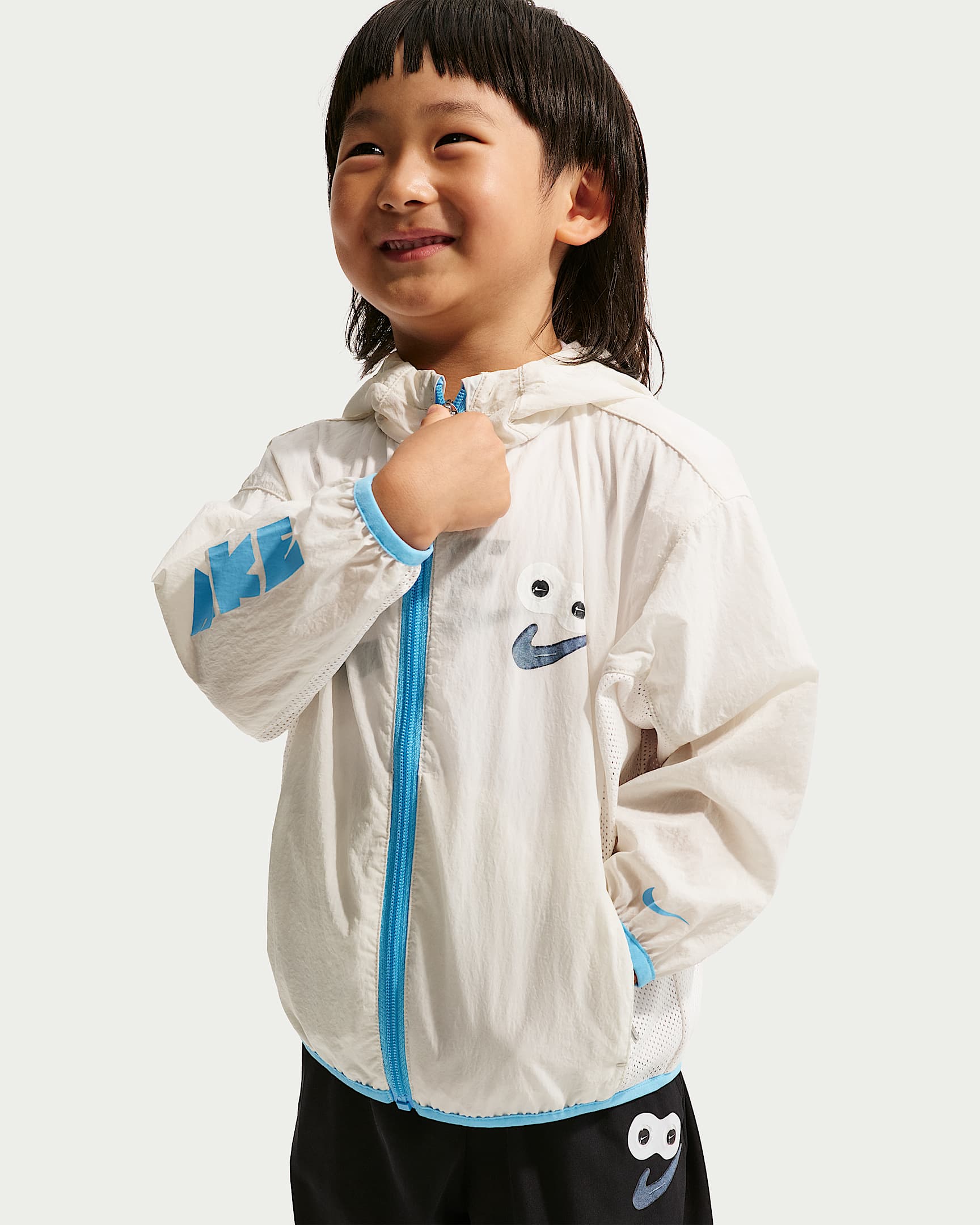 Nike 婴童可收纳夹克 - 幻影灰白