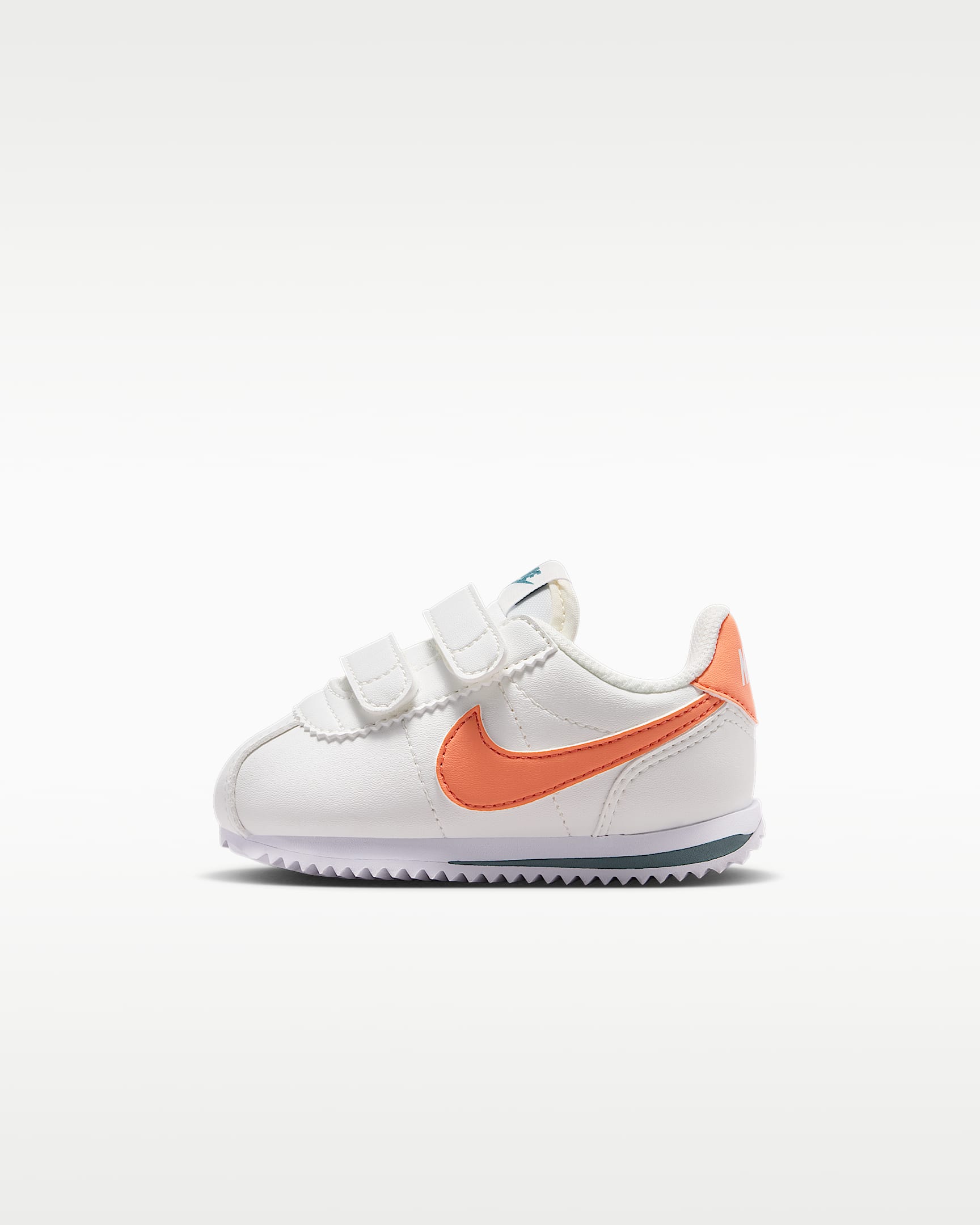 Nike Cortez 婴童运动鞋 - 帆白/白色/矿物岩板蓝/雾橙