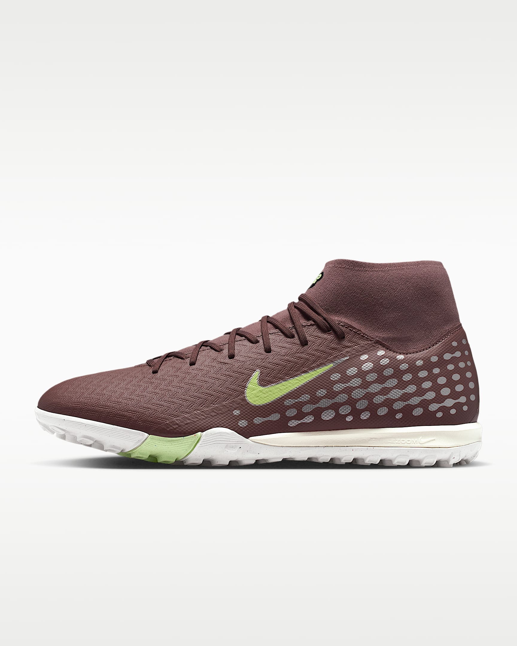 Nike Mercurial Superfly 10 Academy "Kylian Mbappé" 耐克刺客系列姆巴佩人造场地高帮足球鞋 - 日蚀紫红/金属银