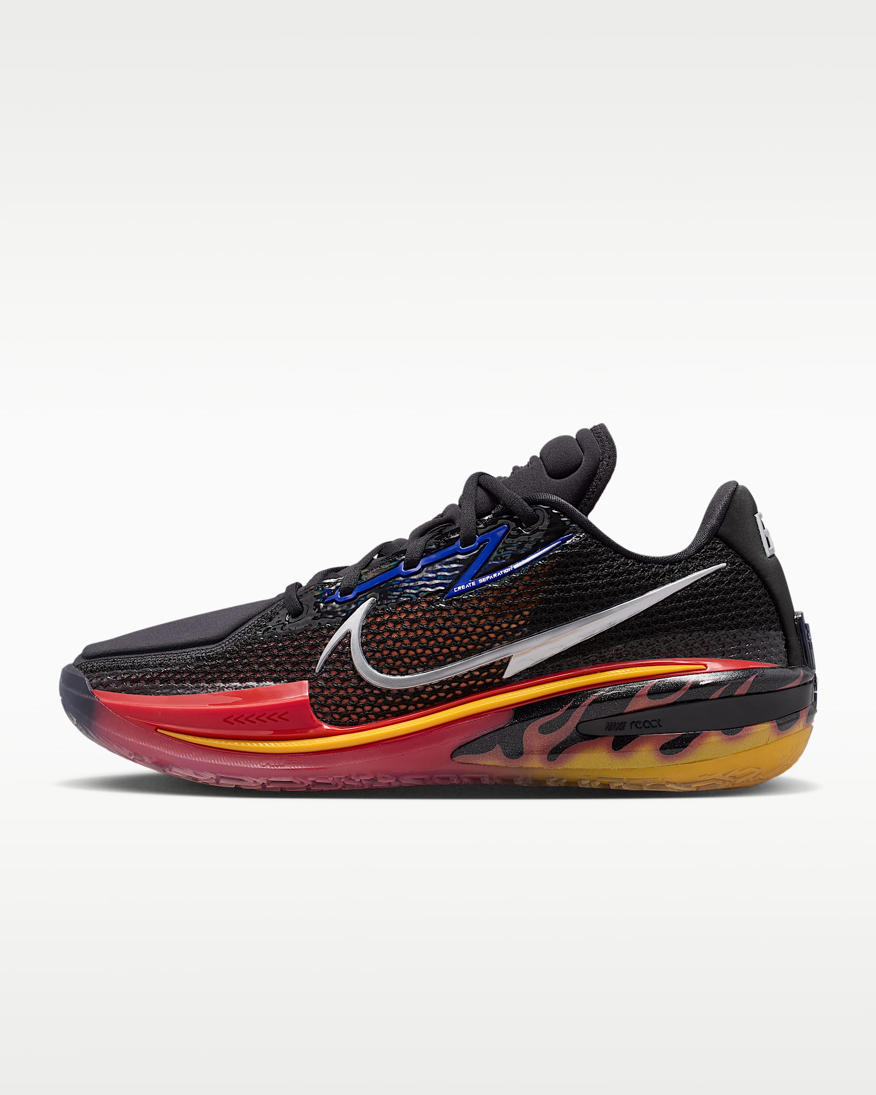 Nike G.T. Cut EP 男/女篮球鞋 - 黑/黑/大学金/金属银