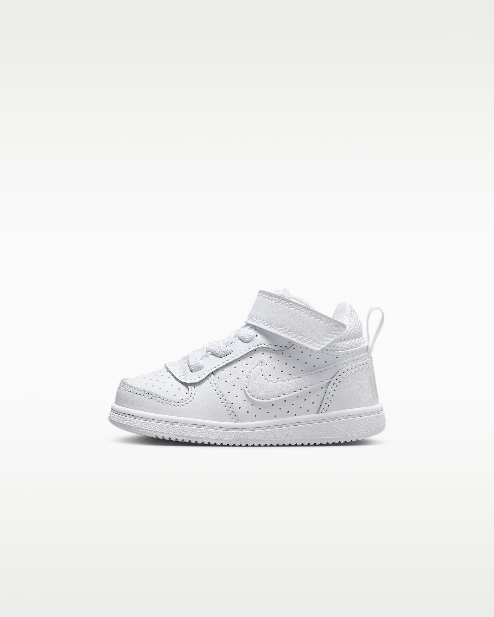 Nike Court Borough Mid (TDV) 婴童运动童鞋 - 白色/白色