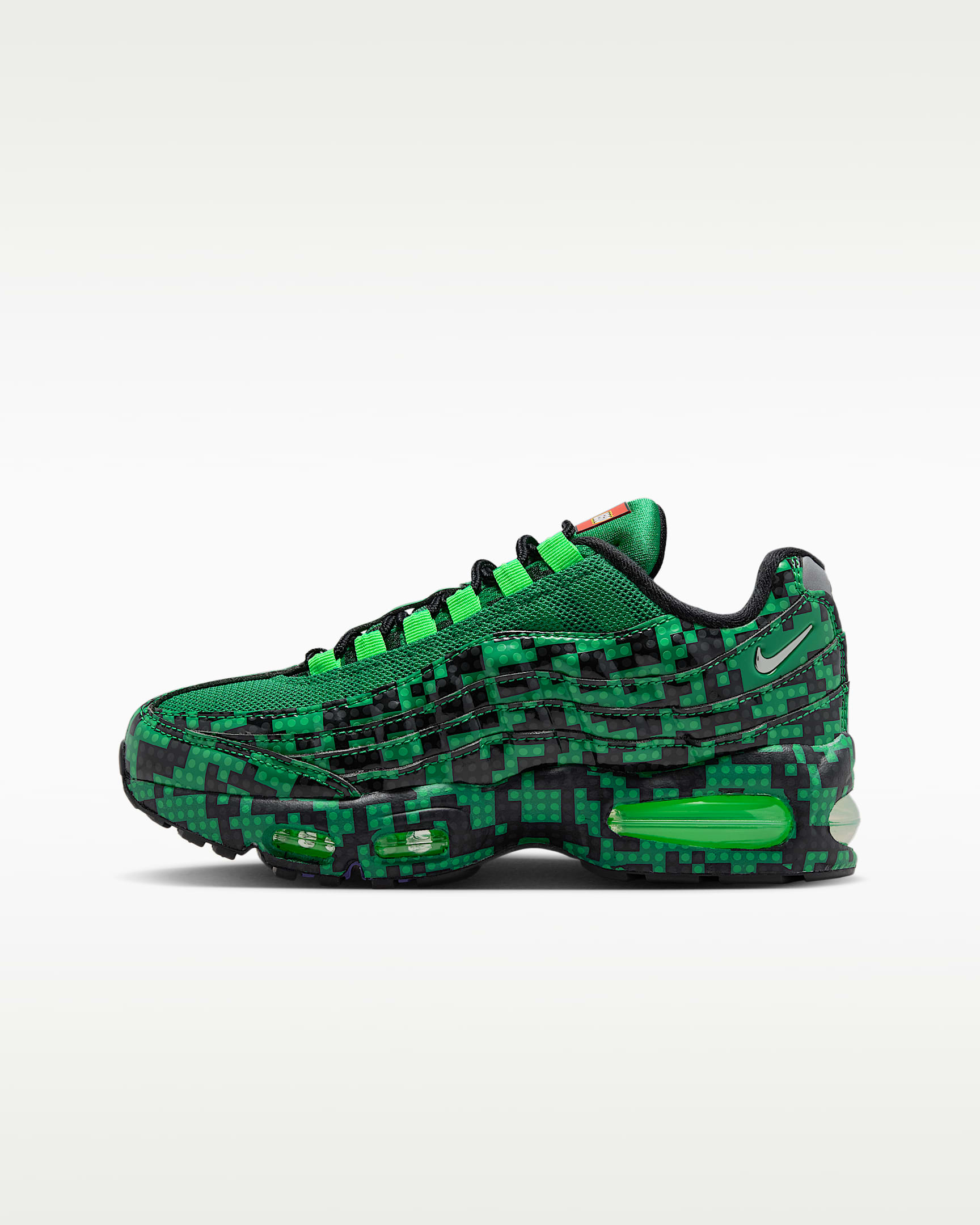 Nike Air Max 95 x LEGO® Collection 大童运动鞋 - 幸运绿/黑/冲击绿/金属银