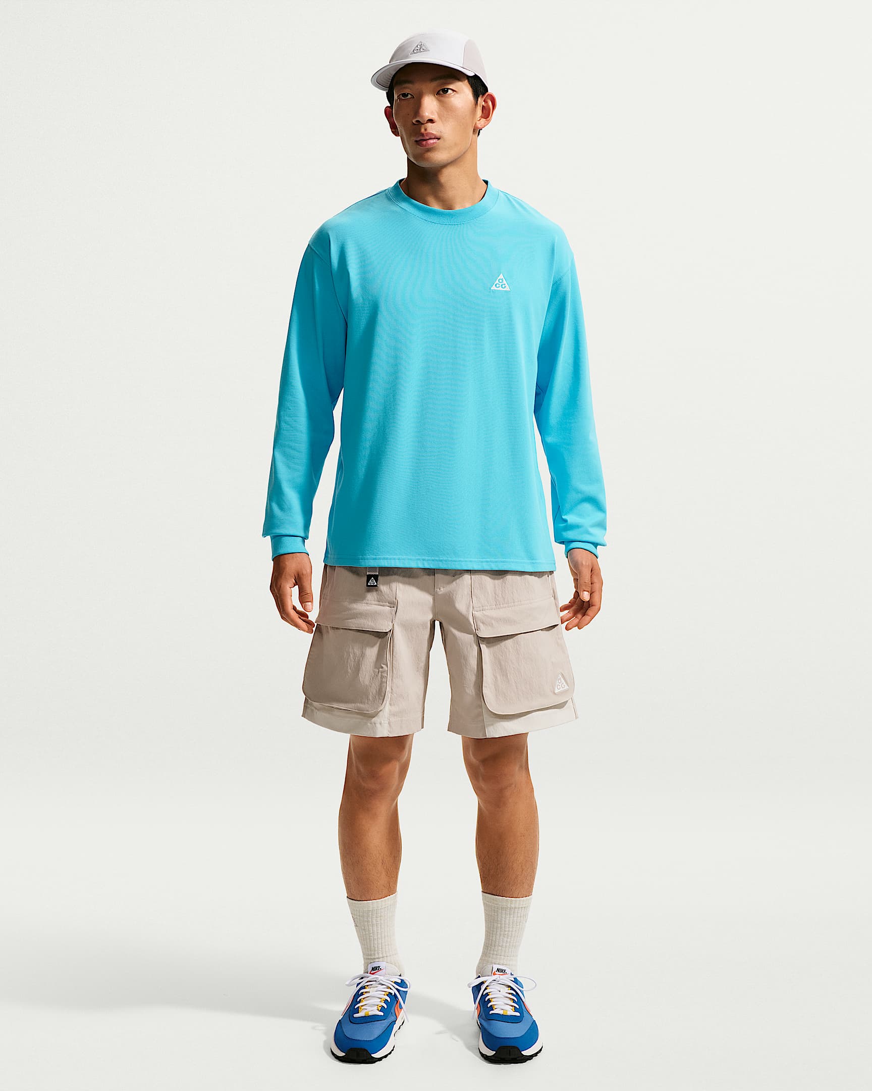 Nike ACG "Smith Summit" 此沙同款男子工装短裤 - 奶白 II/浅土褐/山峰白
