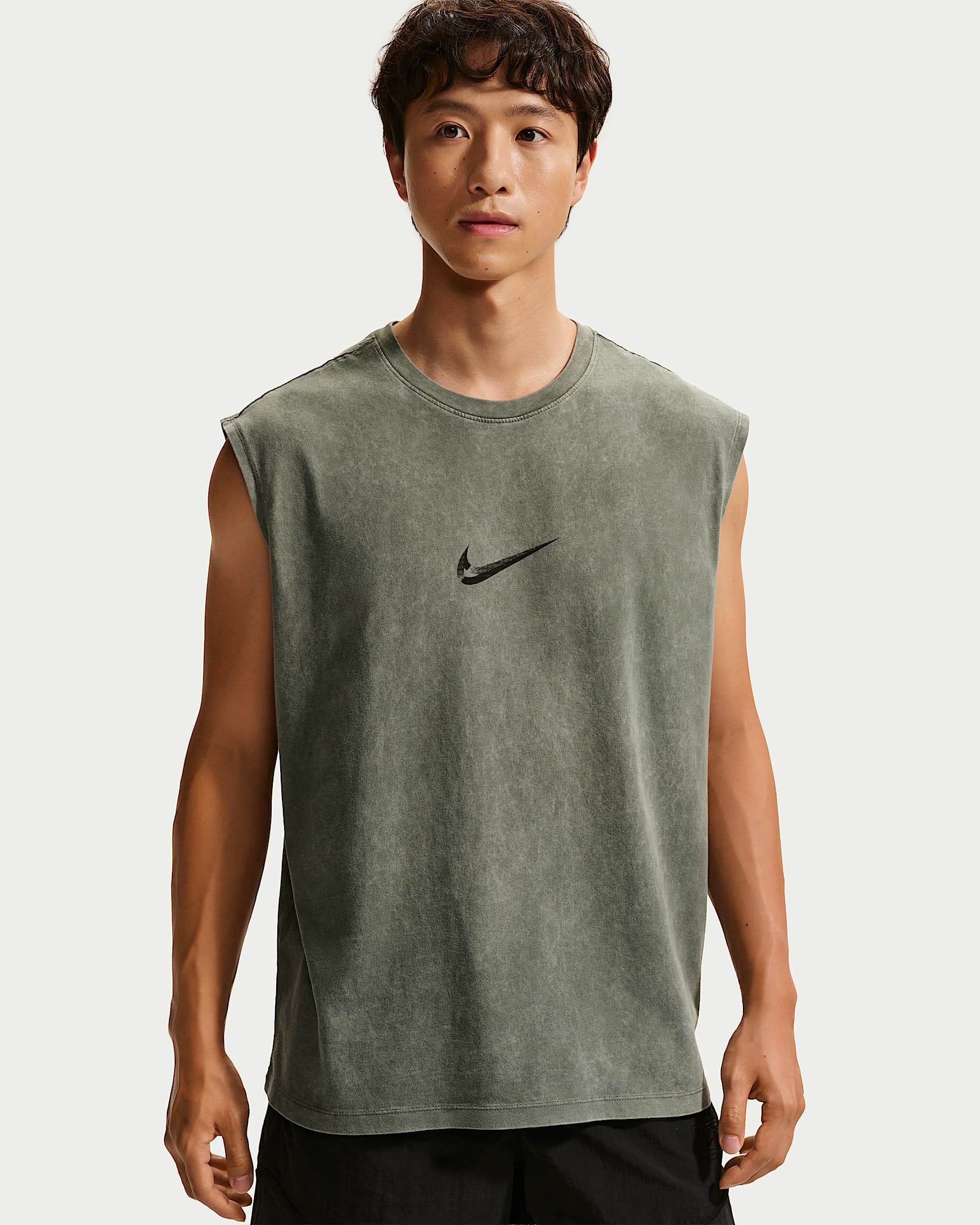 Nike 男子无袖T恤 - 迷彩绿/浅军绿