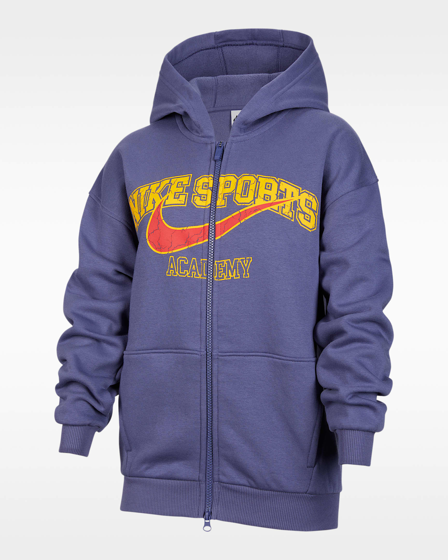 Nike Sportswear Bounce Era 大童 Oversize 风加绒连帽衫 - 沙紫