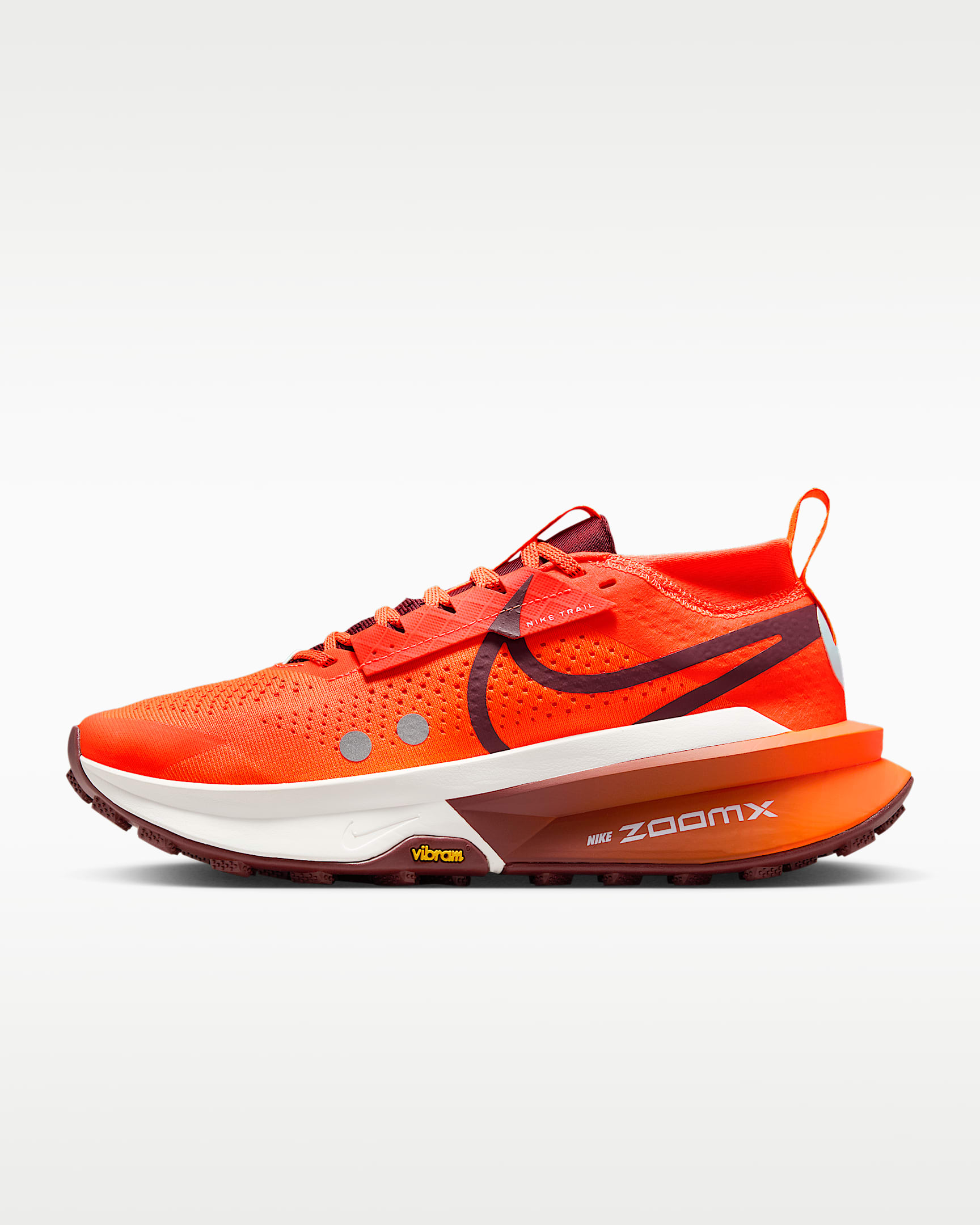 Nike Zegama 2 女子越野跑步鞋 - 橙红/冰川蓝/帆白/暗队红