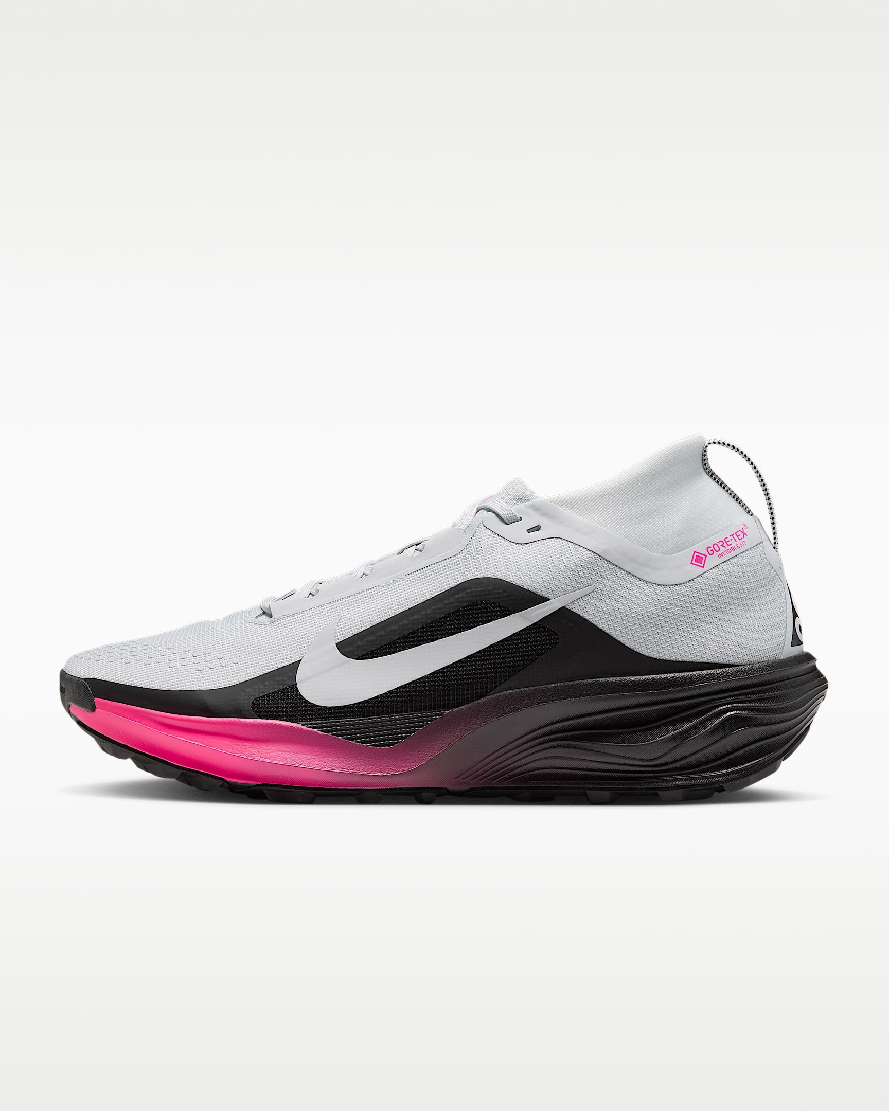 ACG Pegasus Trail GORE-TEX 耐克飞马男子防水越野跑步鞋 - 白金色/黑/透明粉/白金色