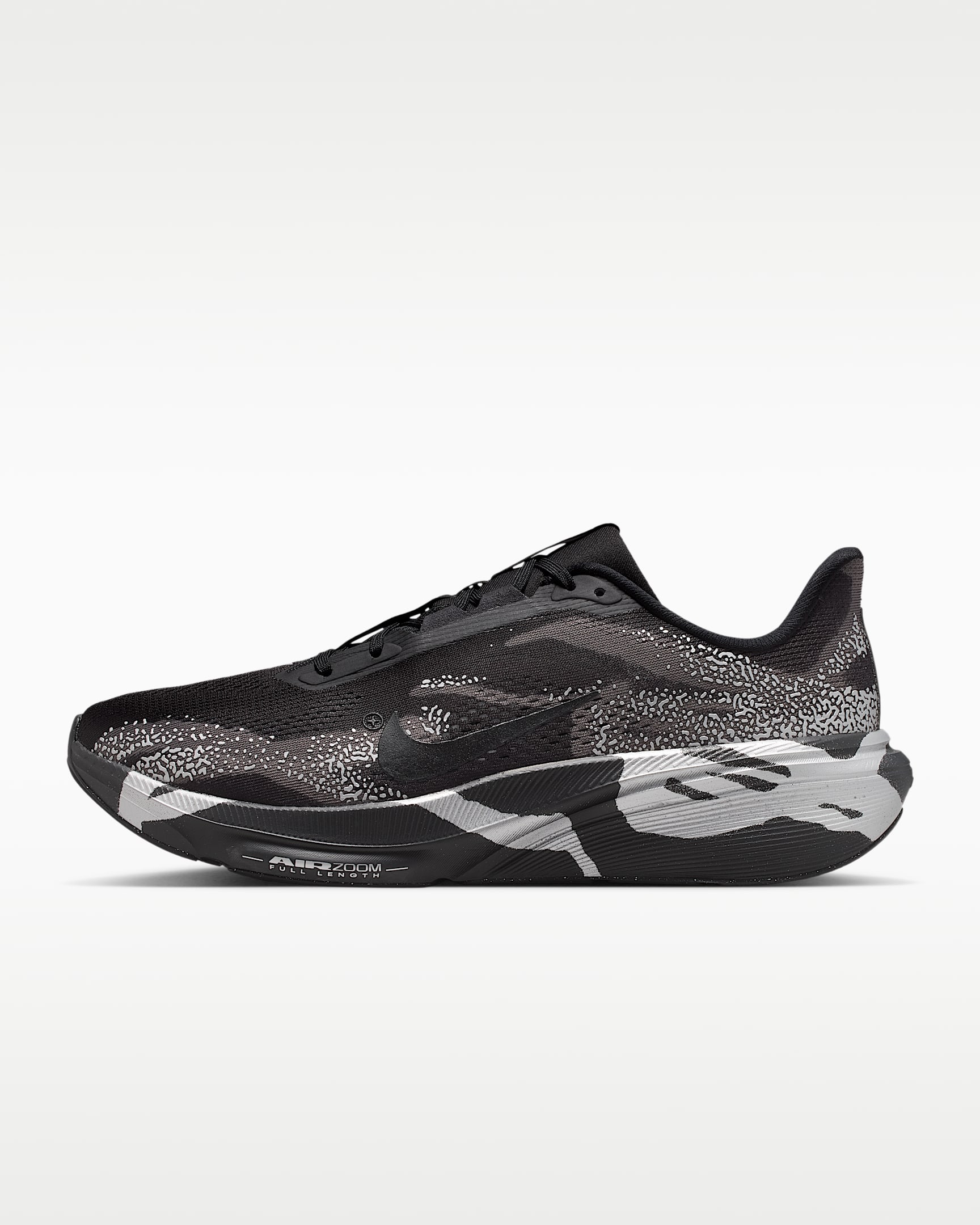 Nike Pegasus 42 耐克飞马男子公路跑步鞋 - 黑/中灰/金属银/黑