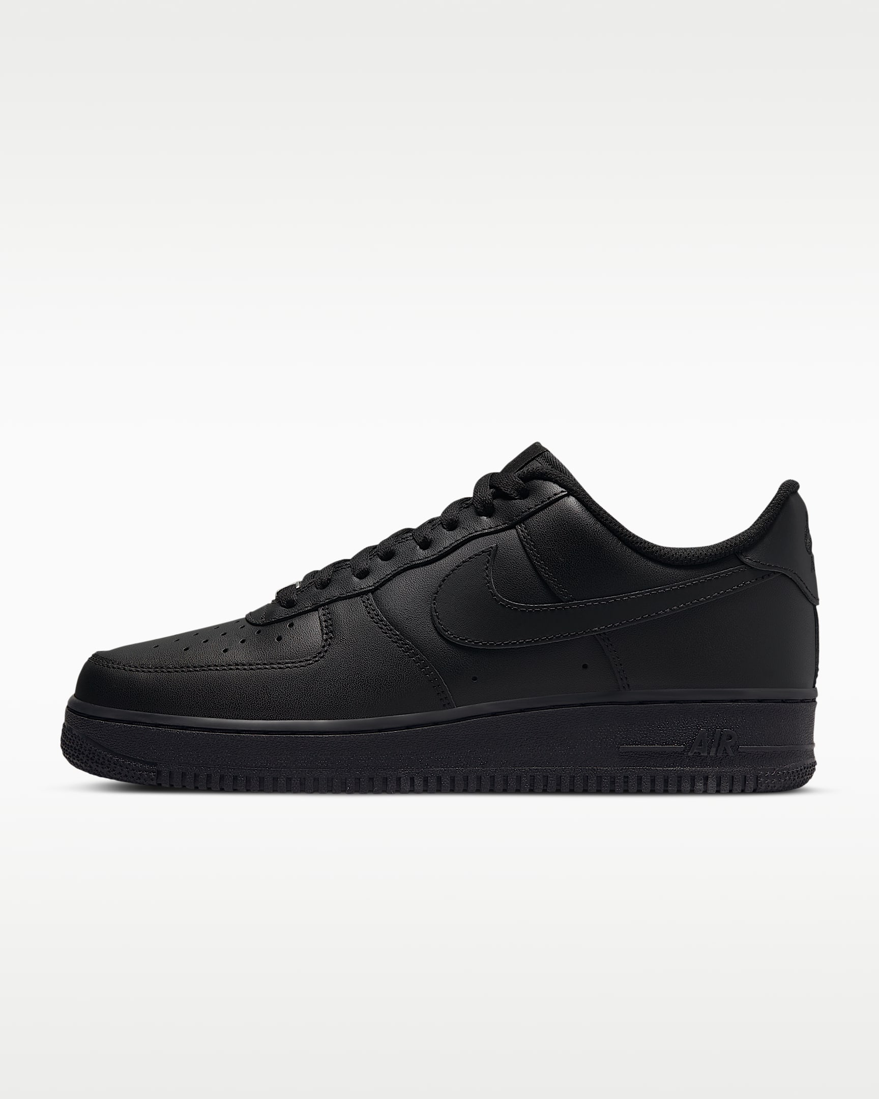Nike Air Force 1 '07 男子空军一号运动鞋板鞋 - 黑/黑