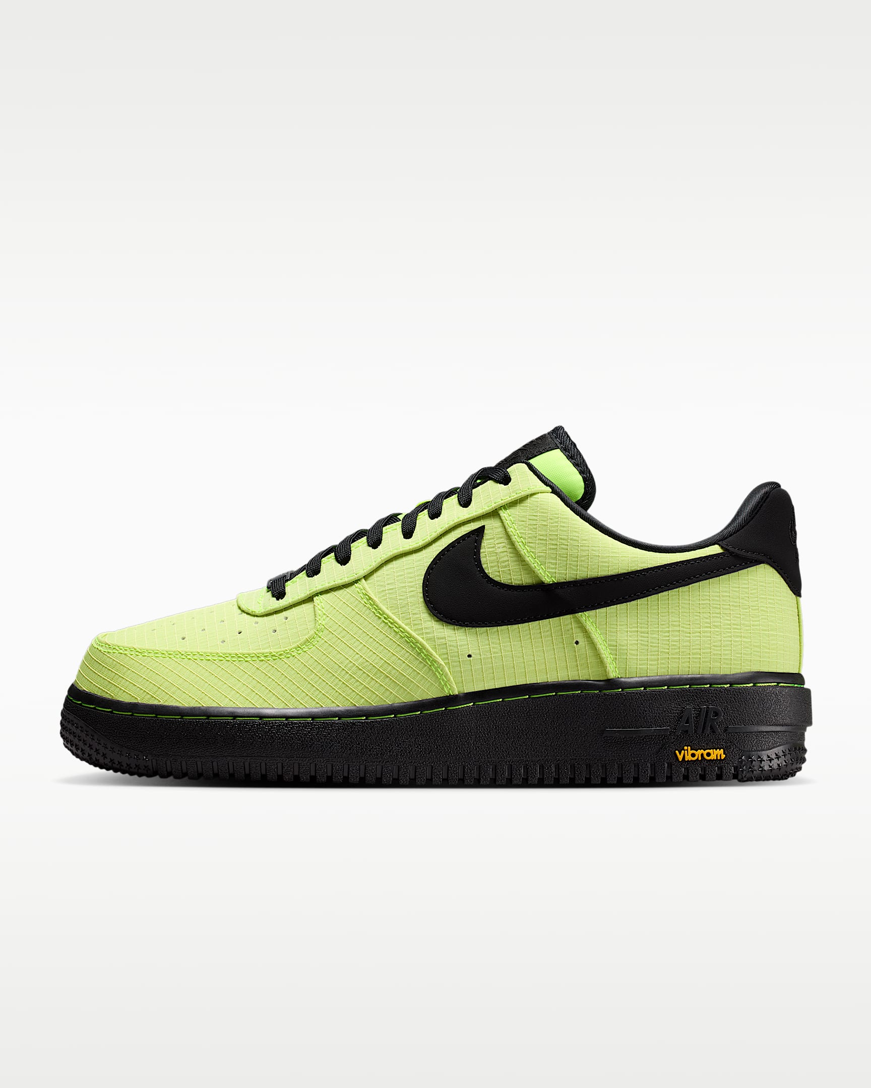 Nike Air Force 1 '07 LX Vibram 男子空军一号运动鞋 - 荧光黄/黑/速度黄/黑