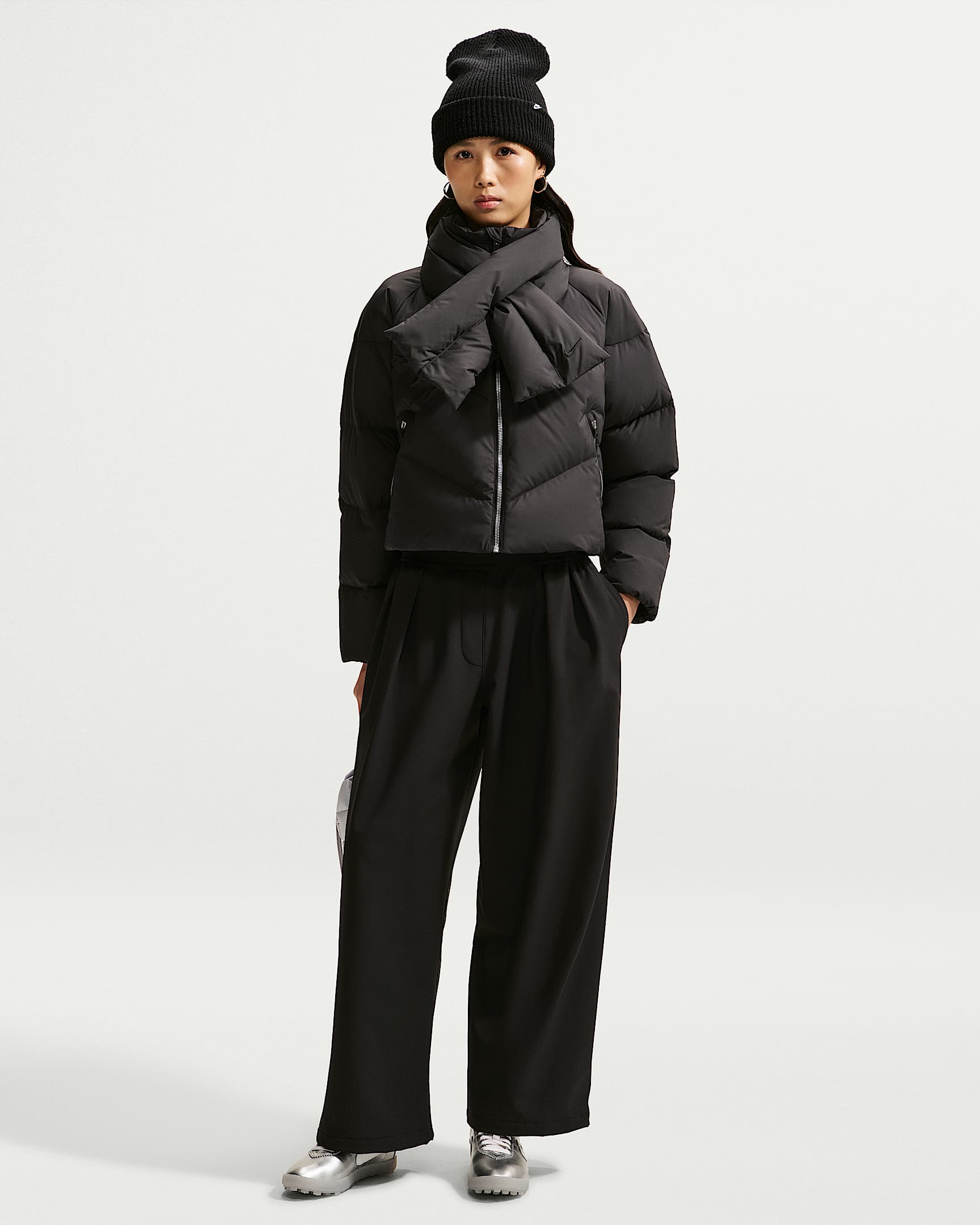 Nike Sportswear 女子加绒里料长裤 - 黑