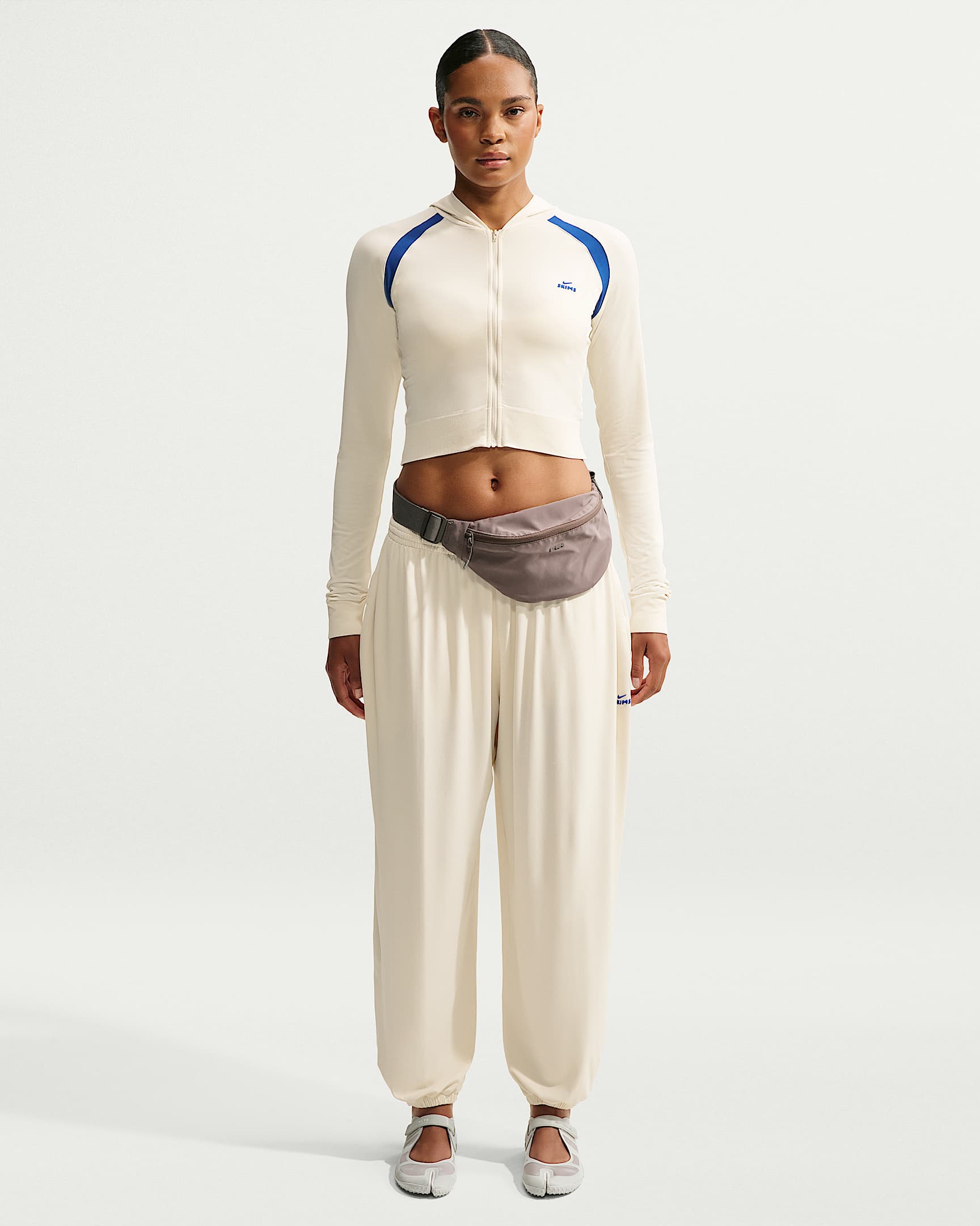 NikeSKIMS Stretch Knit 2.0 女子长裤 - NSKM Actv Ivory/NSKM Cobalt