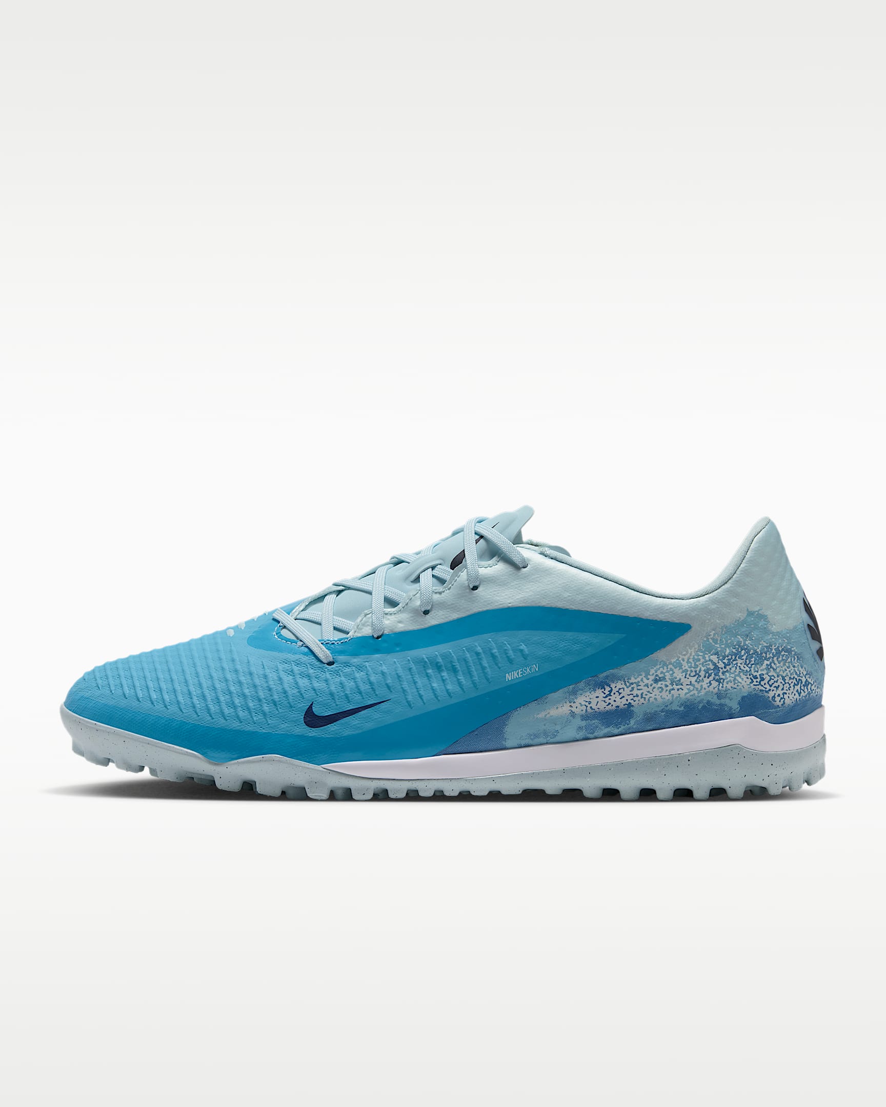 Nike Phantom 6 Low Academy "Erling Haaland" 耐克暗煞系列哈兰德男/女 TF 人造场地低帮足球鞋 - 波罗的海蓝/冰川蓝/日蚀蓝