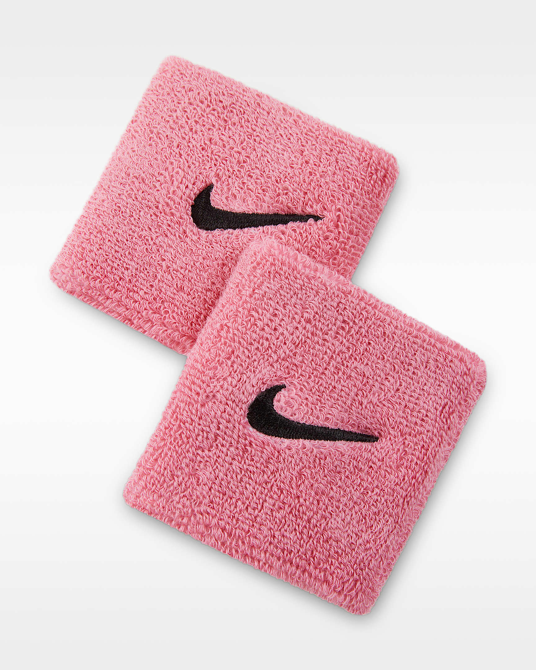 Nike Swoosh Classic 护腕(1 对) - 牡丹红/黑