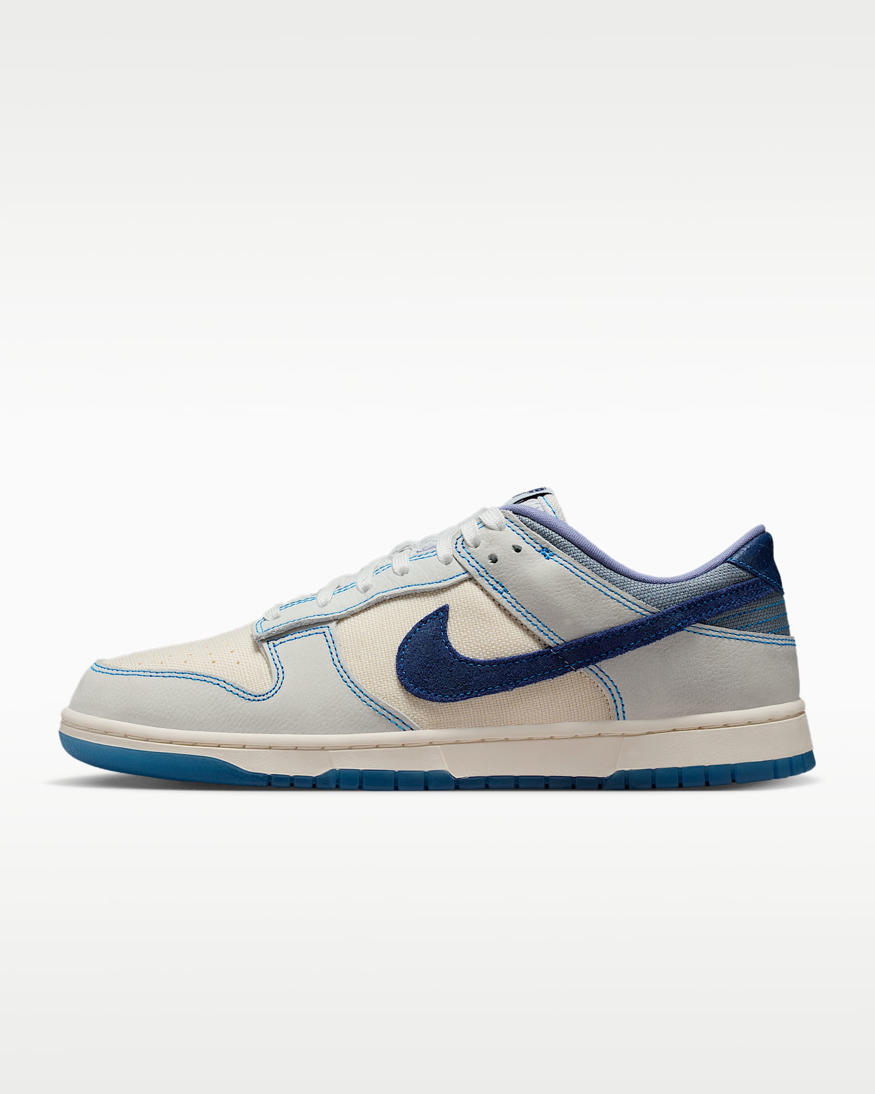 Nike Dunk Low Retro SE 男子运动鞋 - 山峰白/白金色/灰石板蓝/空间蓝