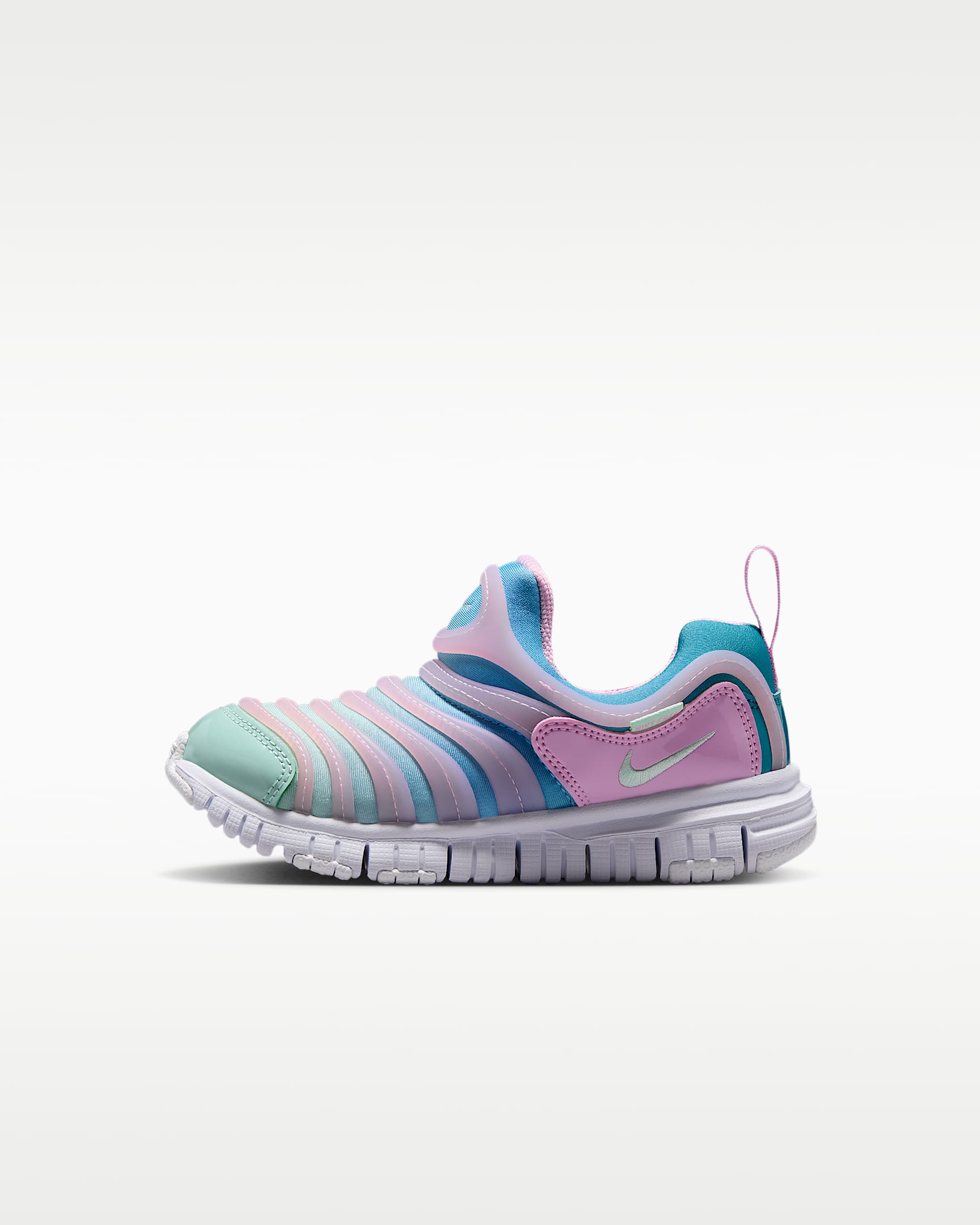 Nike Dynamo Free 耐克毛毛虫幼童易穿脱运动鞋 - 上升粉/能量绿/白色/北极绿