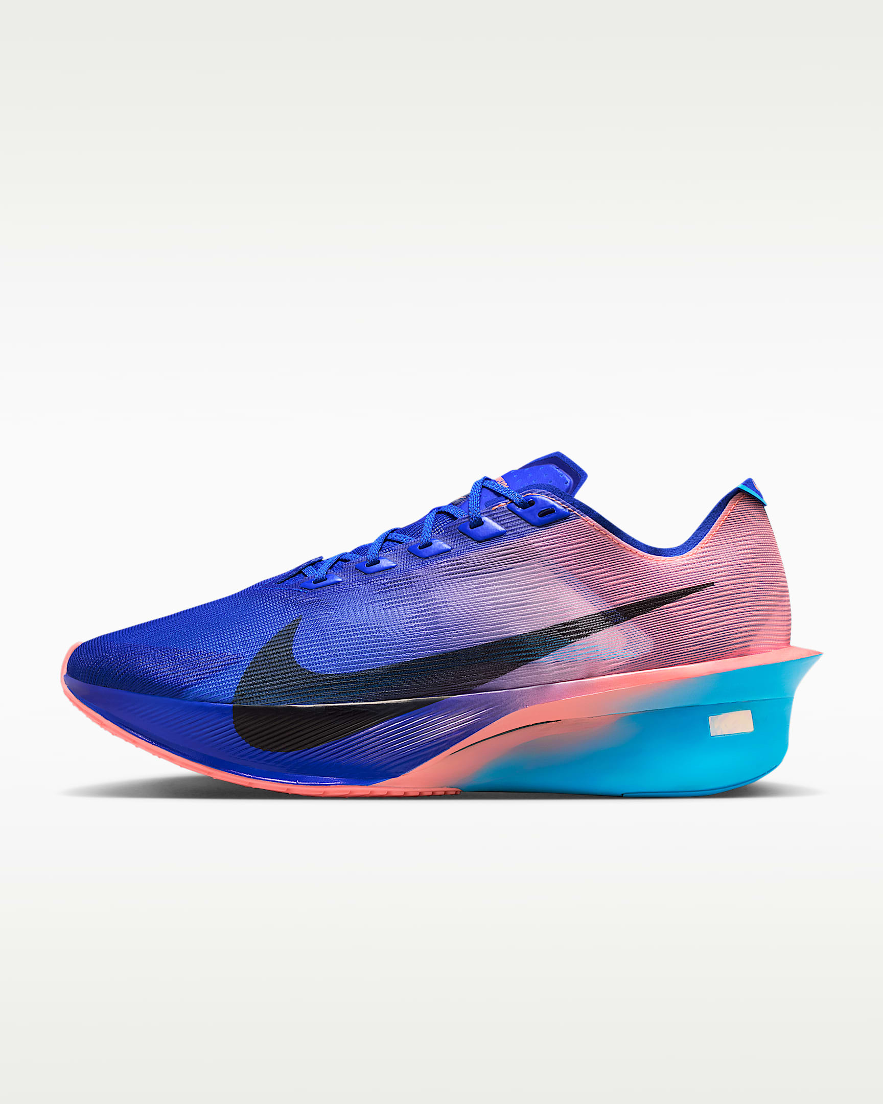 Nike Vaporfly 4 男子公路竞速跑步鞋 - 赛车蓝/闪电蓝/原子粉/白色