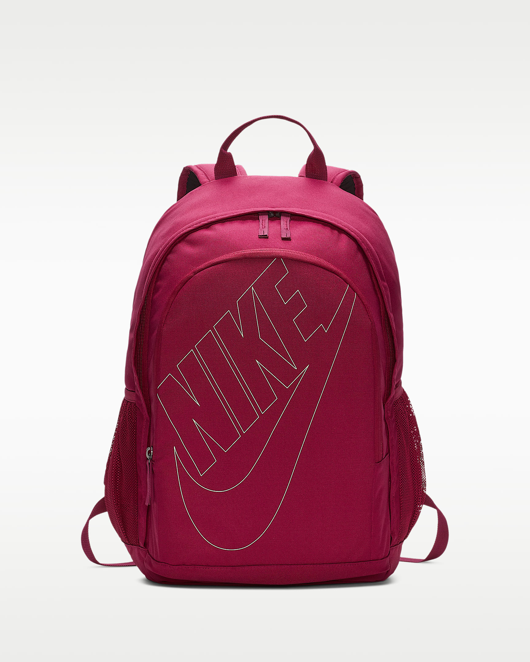 Nike Sportswear Hayward Futura 2.0 双肩包 - 正浆果红/正浆果红/霜杉木绿